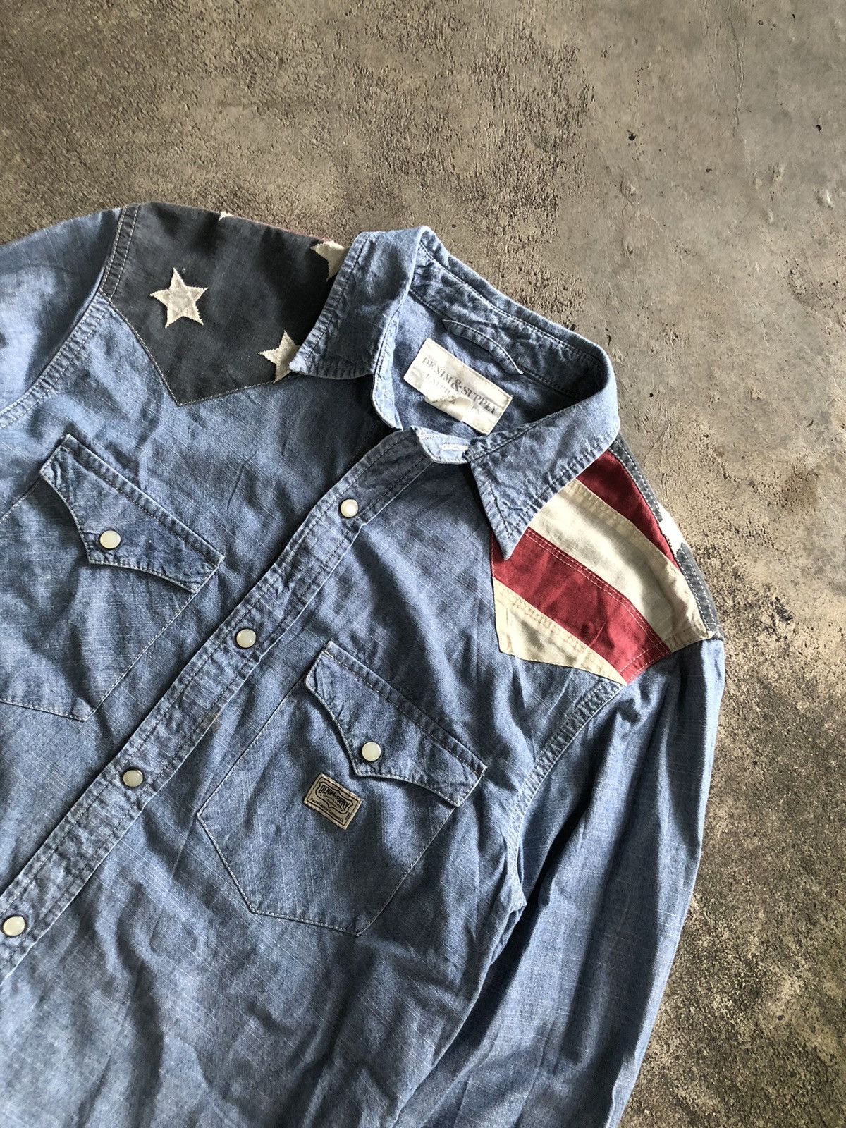 Denim & Supply Ralph Lauren DENIM & SUPPLY RALPH LAUREN AMERICAN FLAG BUTTON SHIRT Size US S / EU 44-46 / 1 - 4 Thumbnail