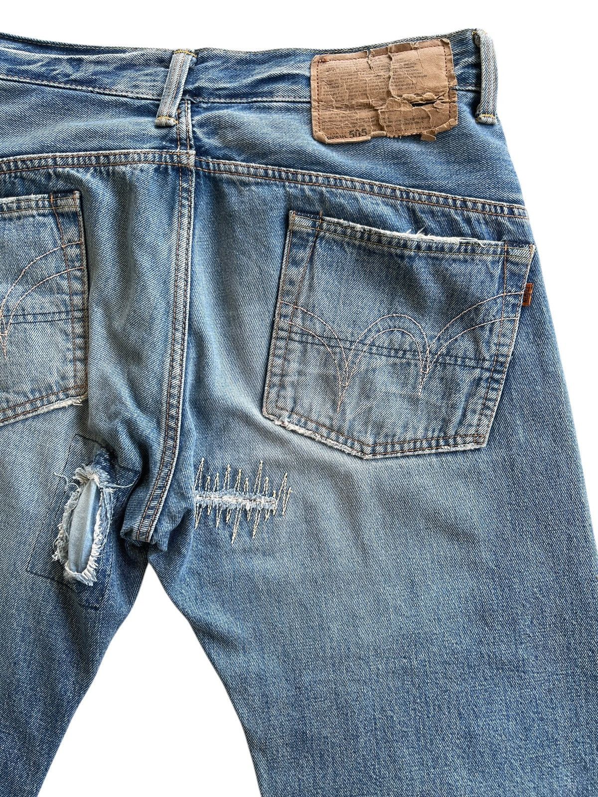 Vintage Vintage Edwin 505 Selvedge Mudwash Anniversary Denim Size US 32 / EU 48 - 10 Thumbnail