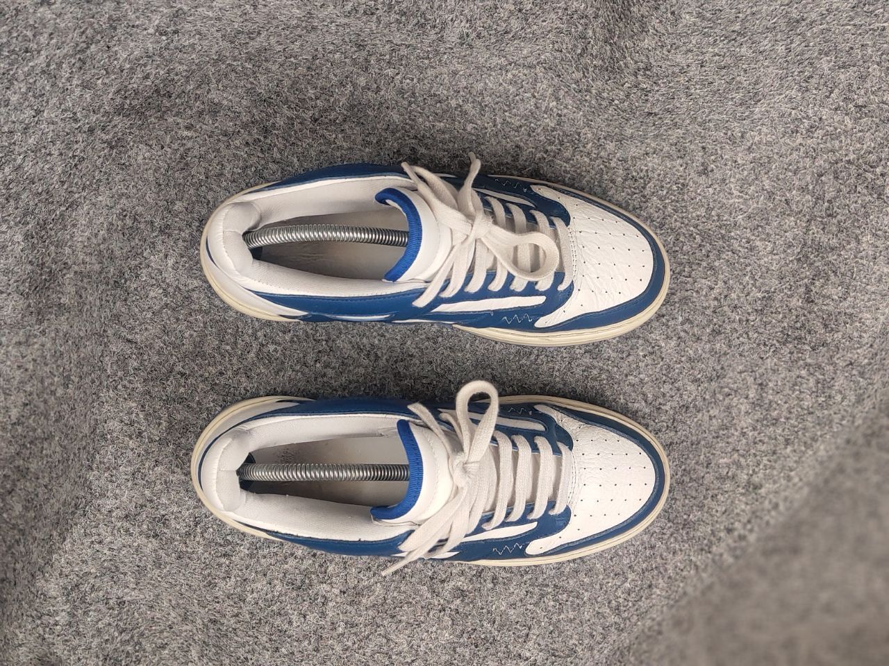 Represent Clo. Represent Reptor Low top White Blue Logo Leather Sneakers Size US 8 / EU 41 - 4 Thumbnail