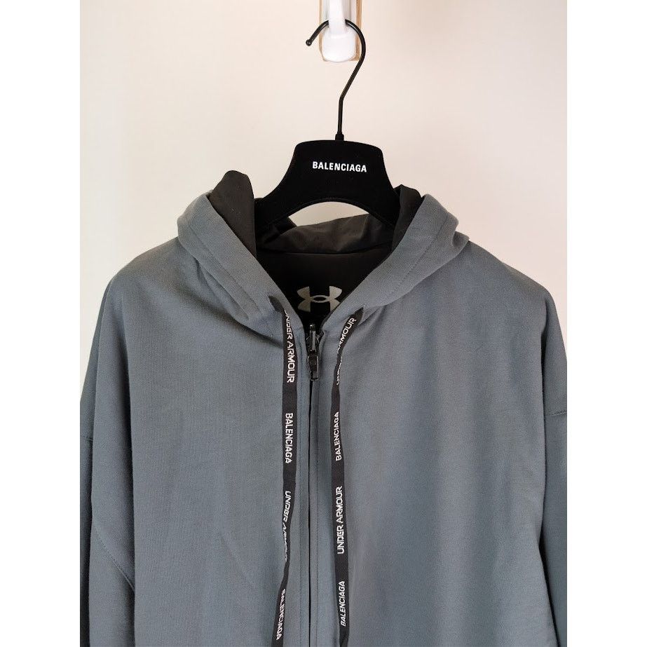 Balenciaga × Under Armour o1rshd1 Reversible Tracksuit Jacket in Black Size US S / EU 44-46 / 1 - 17 Thumbnail