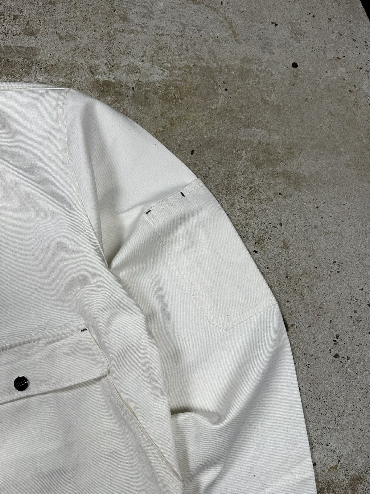 Le Laboureur Vintage y2k White Workwear Jacket Utility Big Front Pockets Size US XL / EU 56 / 4 - 6 Thumbnail