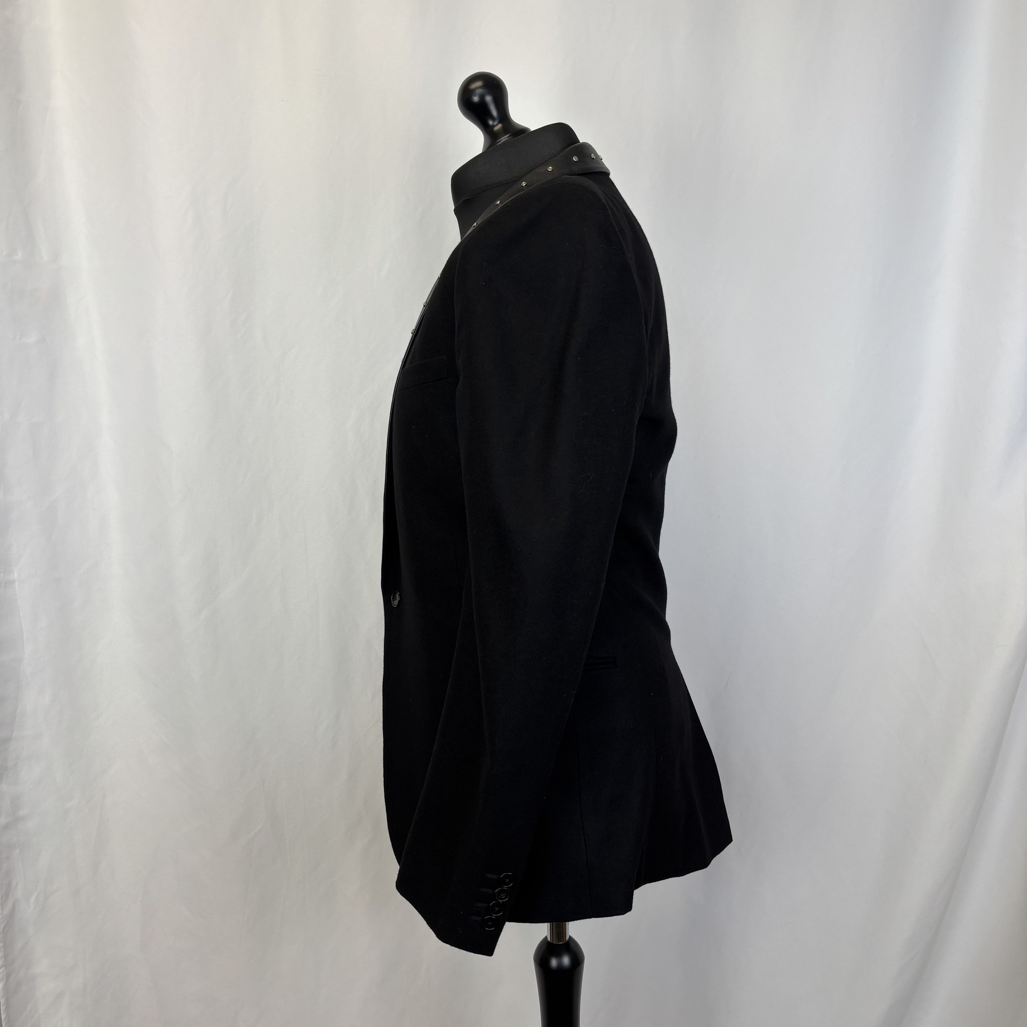 Saint Laurent Paris Saint Laurent Studded Collar Blazer Size 52R - 4 Thumbnail