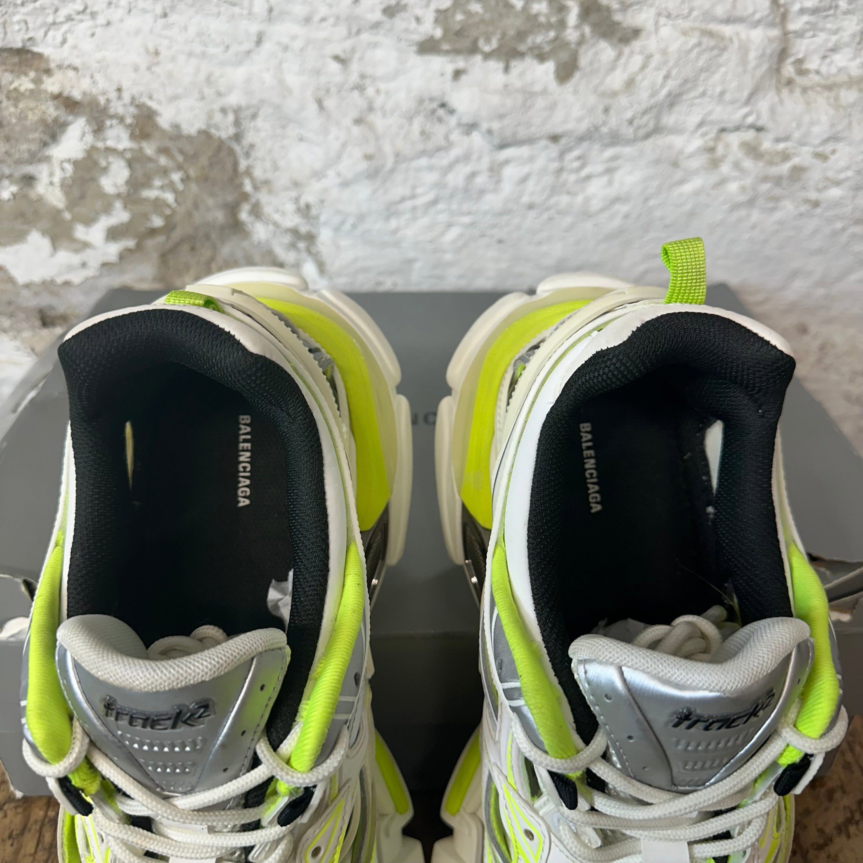 Balenciaga Balenciaga Track 2 White Cream Neon Sneaker Sz 11 (44) Size US 11 / EU 44 - 4 Thumbnail