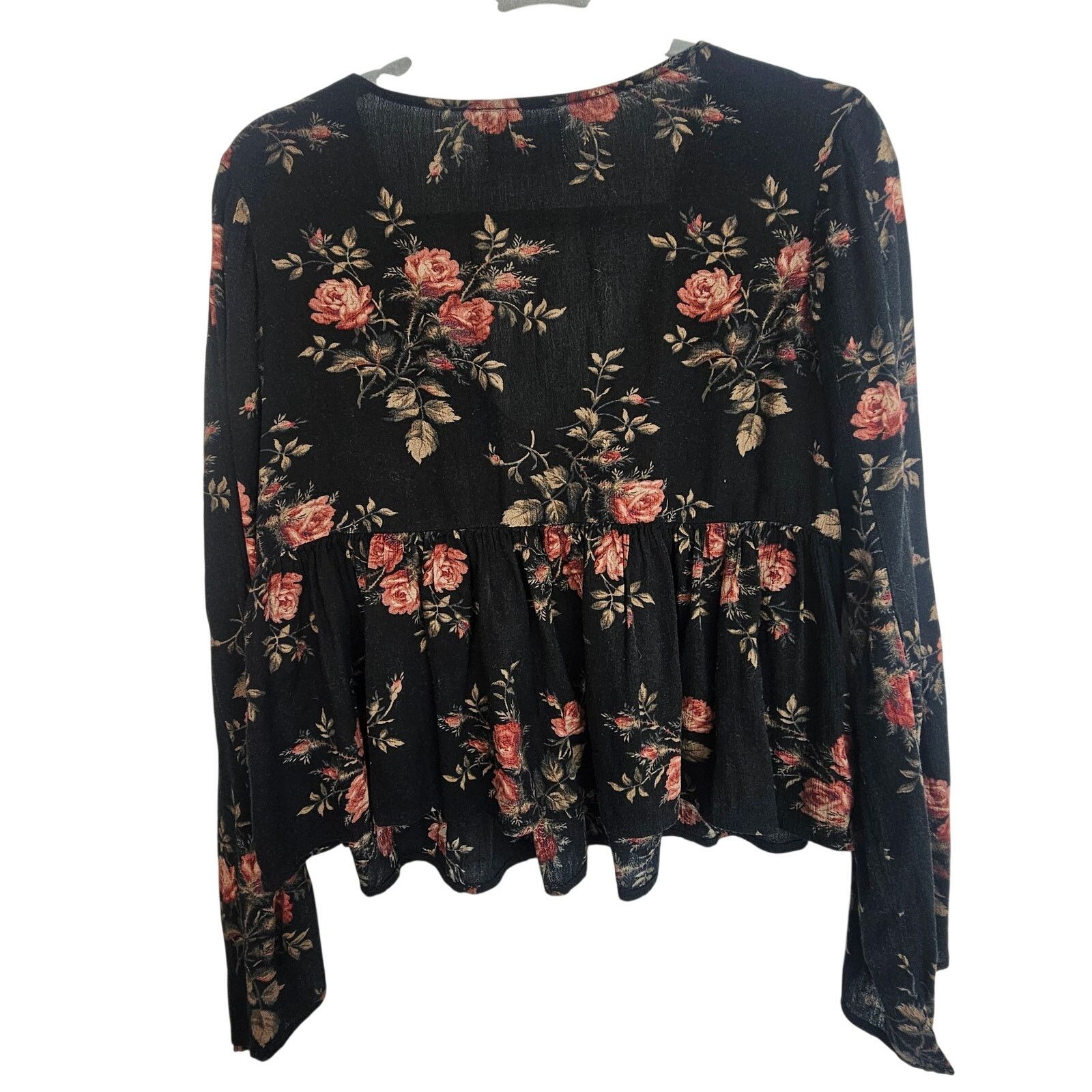 Denim & Supply Ralph Lauren Denim & Supply Ralph Lauren Womens Floral Babydoll Top Sz L Size L / US 10 / IT 46 - 8 Thumbnail
