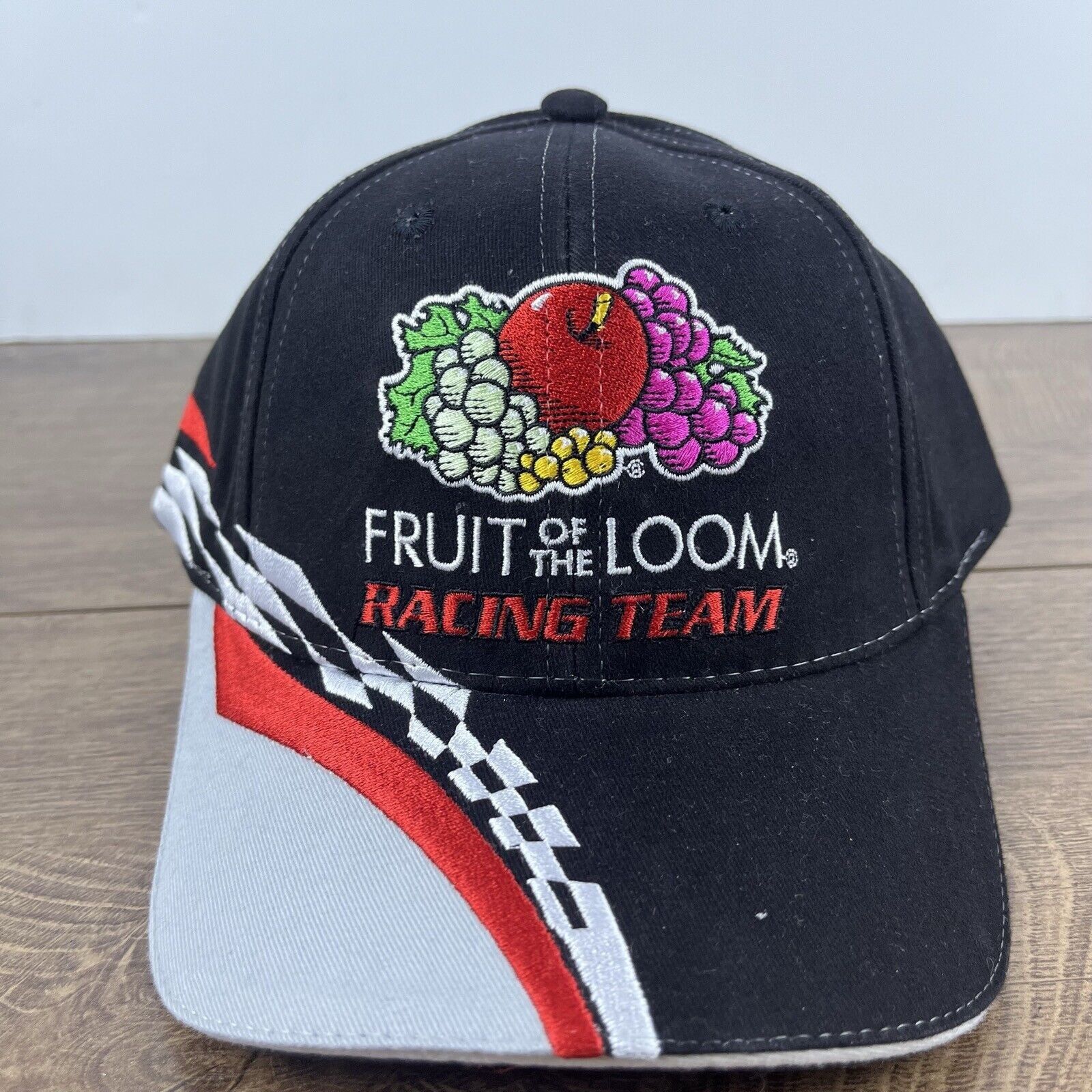 Other Fruit of the Loom Racing 55 Hat Black Cap Hat Adjustable Hat Size ONE SIZE - 3 Thumbnail