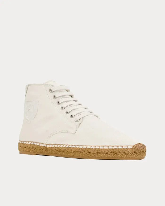Saint Laurent Paris o1la1rc1a0226 737675 Damon High Top Espadrilles Canvas Size US 11.5 / EU 44-45 - 2 Thumbnail