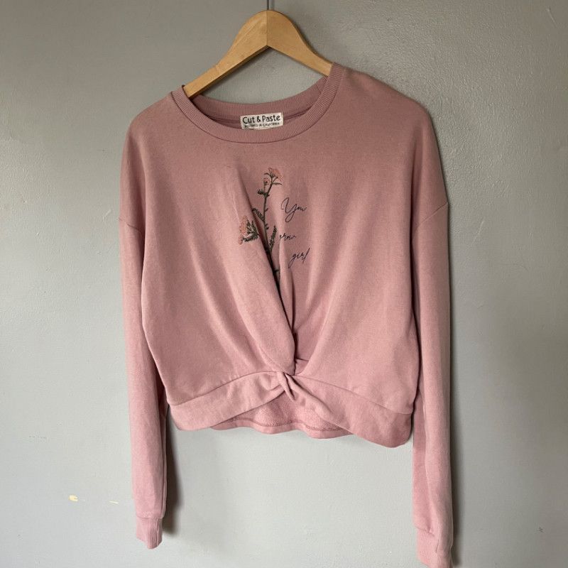 Designer Cut & Paste Pink Sweatshirt Medium Size M / US 6-8 / IT 42-44 - 1 Thumbnail