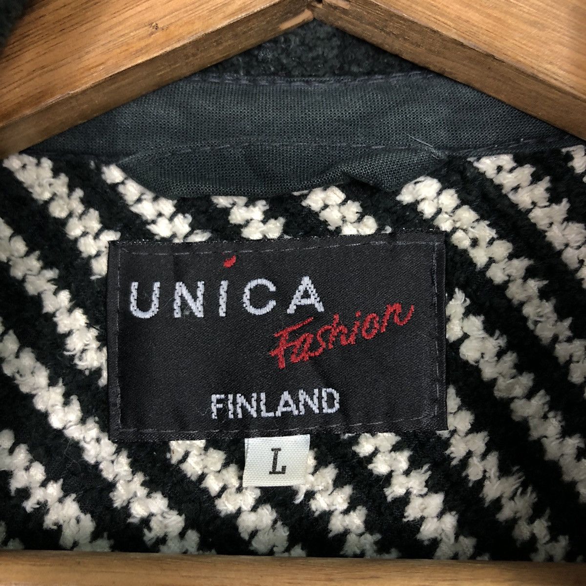 Vintage 📌Vintage Wool Jacket Herringbone Unica Finland Issey Miyake Size US L / EU 52-54 / 3 - 18 Thumbnail
