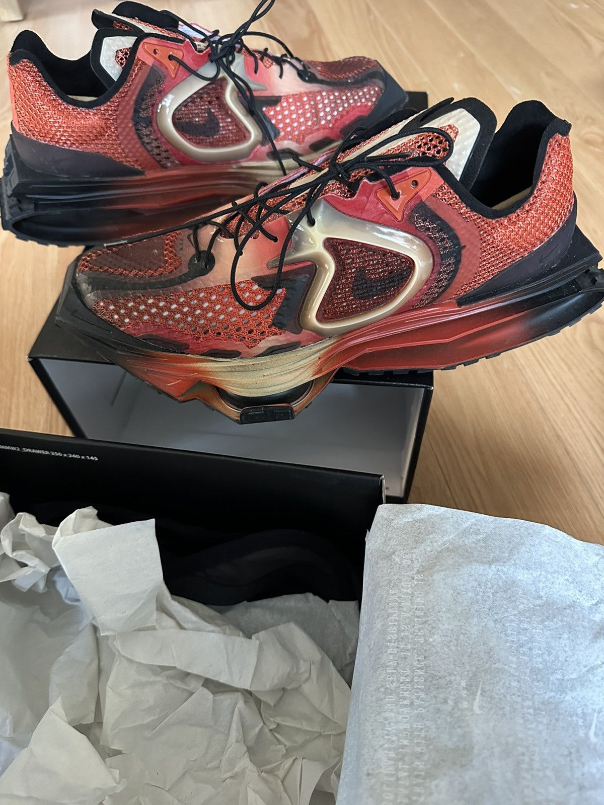 1017 ALYX 9SM Nike Zoom MMW 4 Matthew Williams Rust/Black-Sesame Brand New Size US 8 / EU 41 - 2 Thumbnail