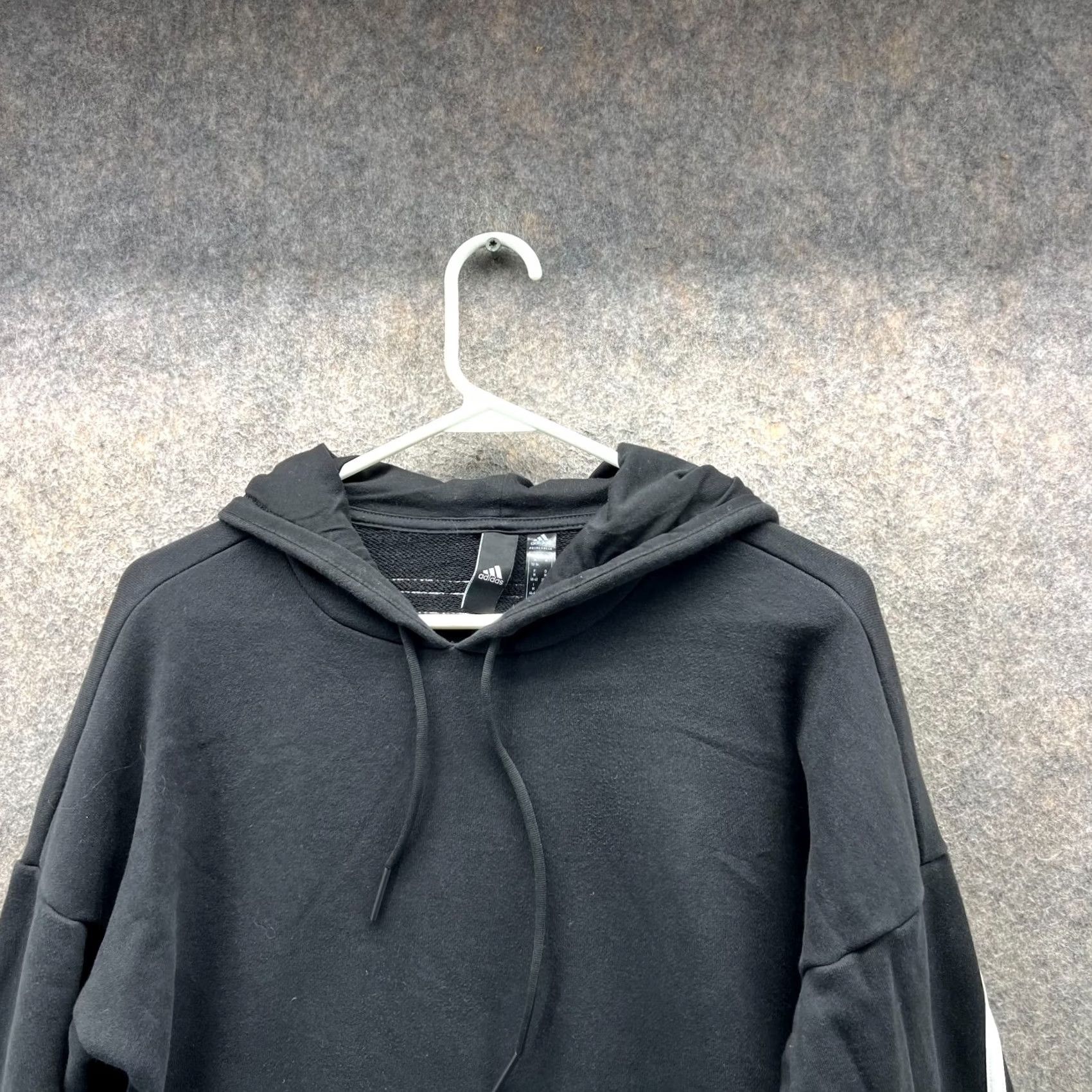 Adidas Adidas Hoodie Womens Medium Black Future Icons 3-stripes Pullover Fleece Long Sleeve NASB Size M / US 6-8 / IT 42-44 - 6 Thumbnail