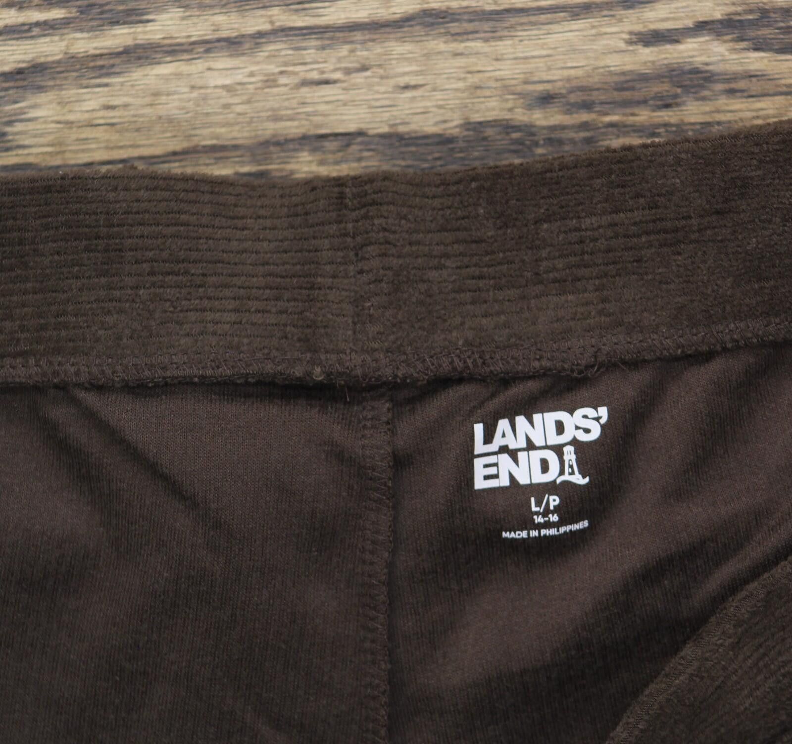 Lands' End Lands' End High Rise Corduroy Leggings Rich Coffee Brown Pl Size 36" / US 14 / IT 50 - 3 Thumbnail