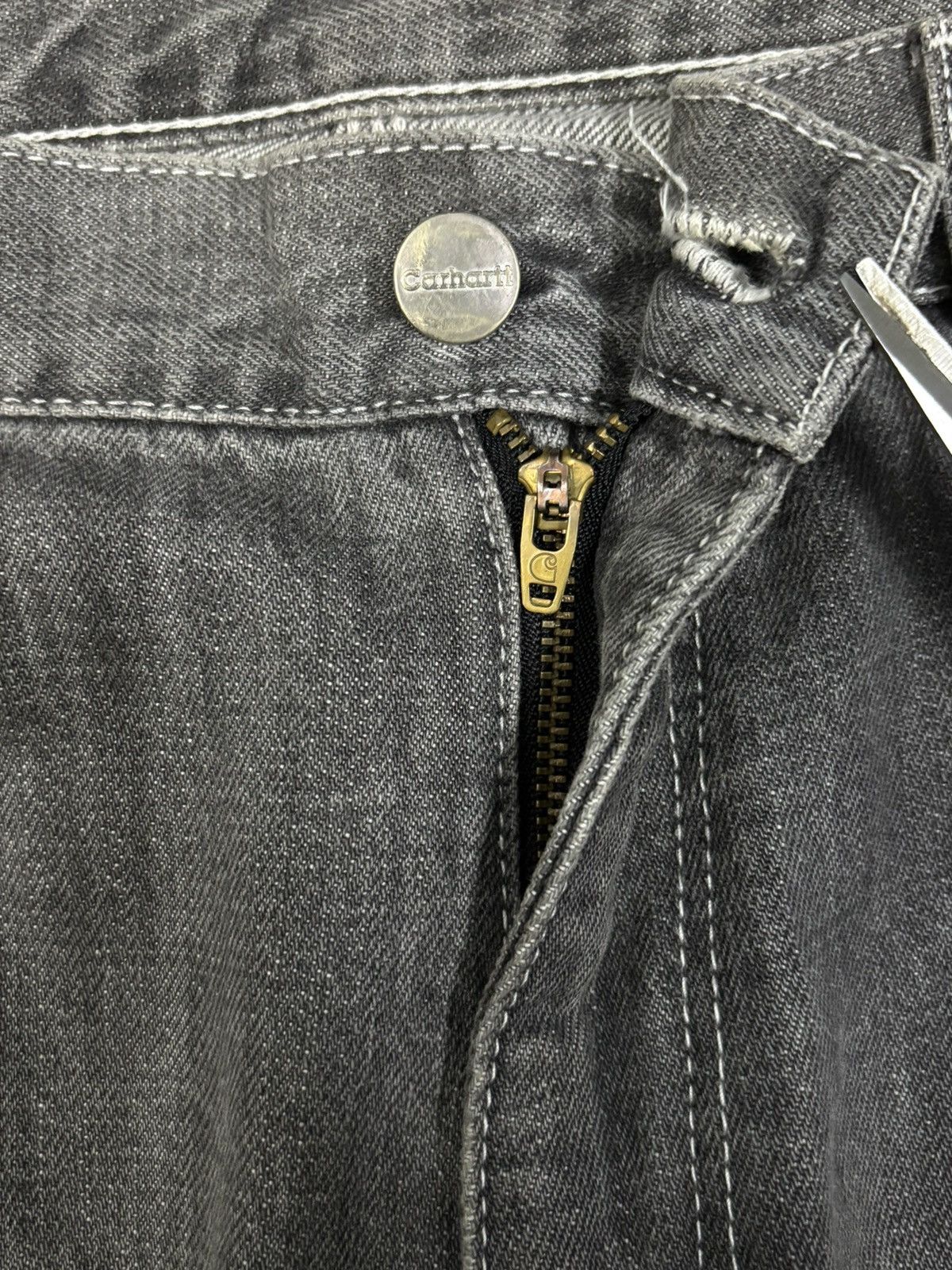 Carhartt Vintage Y2K Carhartt Black Faded Baggy Carpenter Jeans Size US 36 / EU 52 - 17 Thumbnail