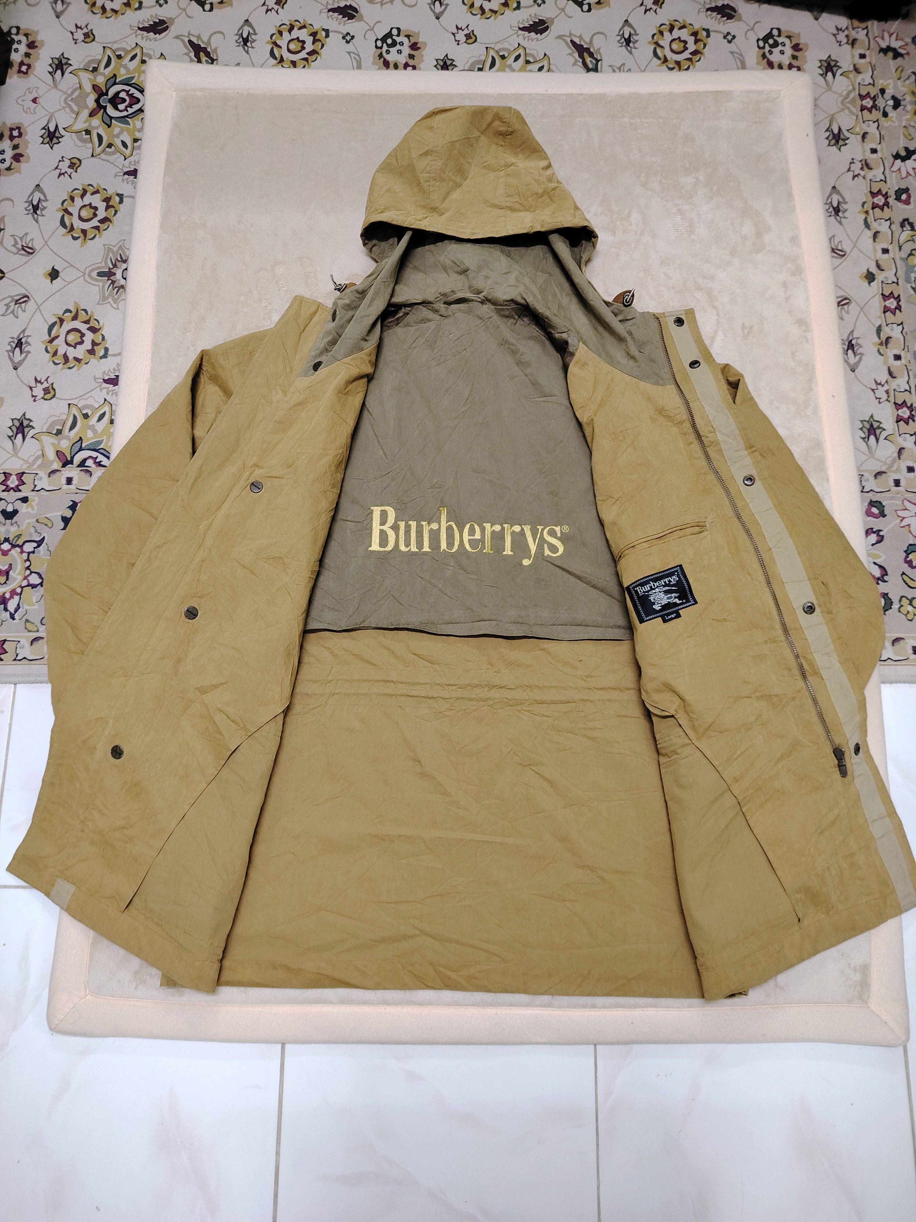 Burberry × Burberry Prorsum × Vintage Vintage 90's Burberrys London Parka Long Jacket Size US L / EU 52-54 / 3 - 16 Thumbnail
