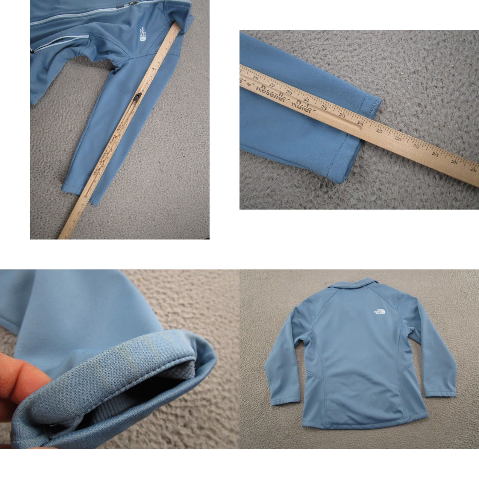 The North Face The North Face Windwall Blue Soft Shell Jacket Women’s Size M Full Zip Mock Neck Size M / US 6-8 / IT 42-44 - 8 Thumbnail