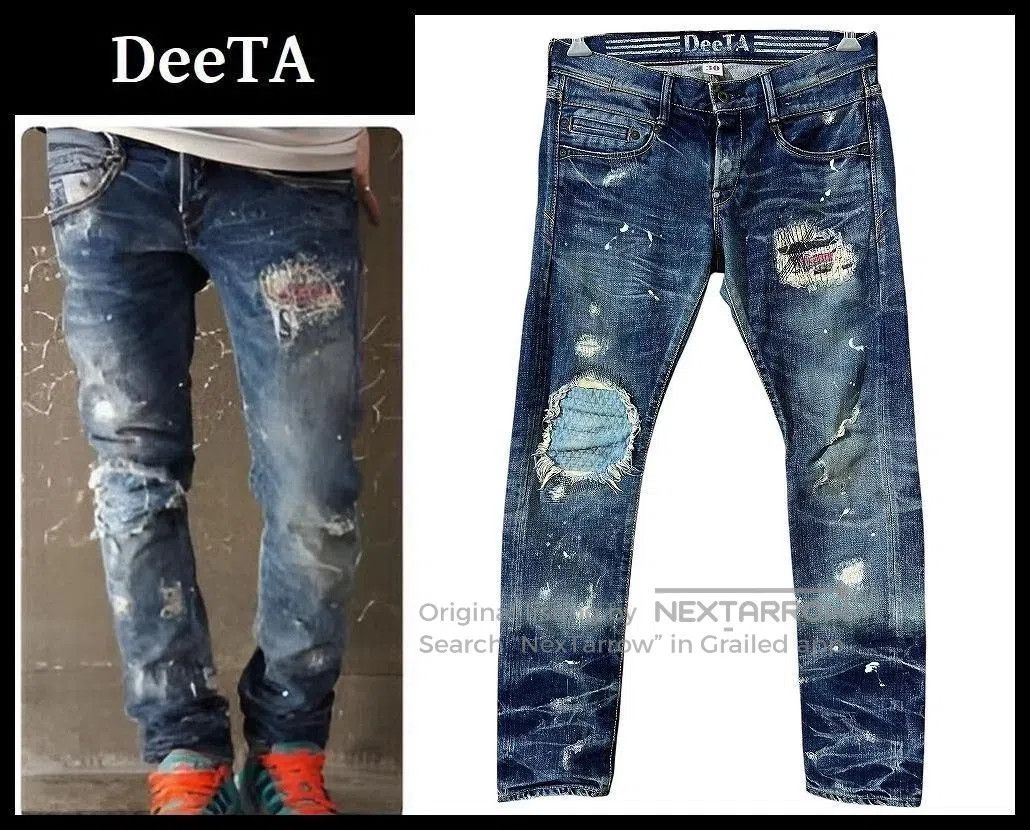 Japanese Brand DEETA Men's Slim Straight Selvedge Jeans. Size US 32 / EU 48 - 1 Thumbnail