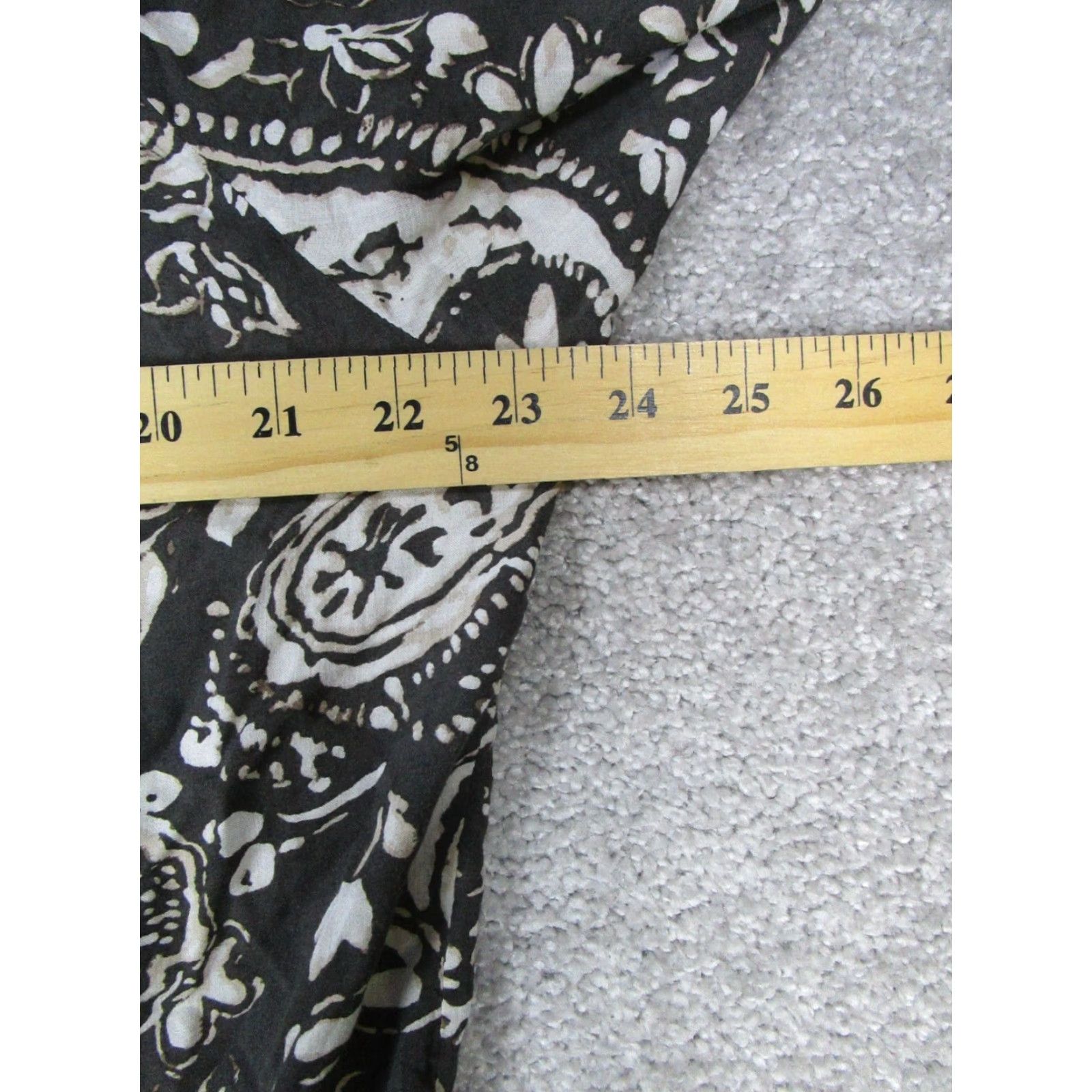 Vintage VINTAGE Pilcro Shirt Women L Brown Beige Paisley Button-Up Knit long sleeve Casual Collar Women's Regular Fit Size L / US 10 / IT 46 - 6 Thumbnail