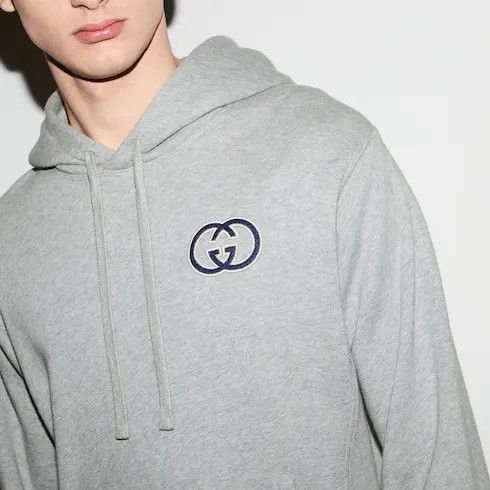 Gucci oc11z0226 Cotton Jersey Hooded Sweatshirt in Grey Size US XXS / EU 40 - 5 Thumbnail