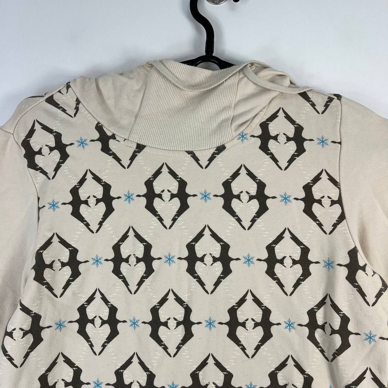 Adidas Adidas Womens Hoodie Sweatshirt Cream Graphic Pullover Sz M Size M / US 6-8 / IT 42-44 - 3 Thumbnail