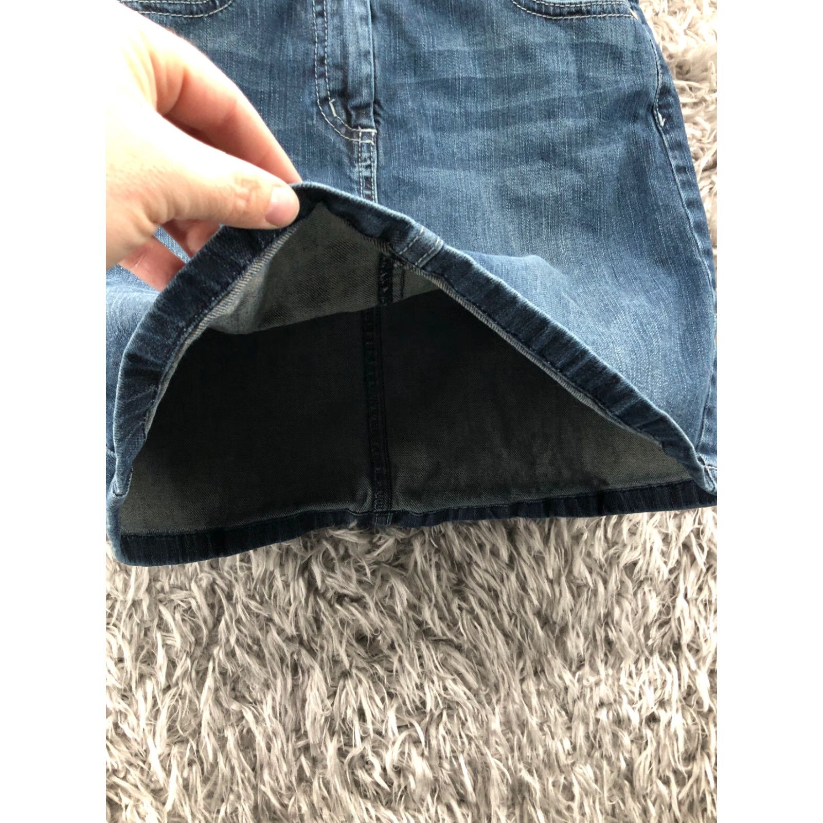 Ann Taylor Ann Taylor Skirt Womens Midi Denim Blue 2 Midi Skirt Regular Cotton Denim Logo Barbie Casual Fall Spring Summer Winter Womens Size 26" / US 2 / IT 38 - 4 Thumbnail