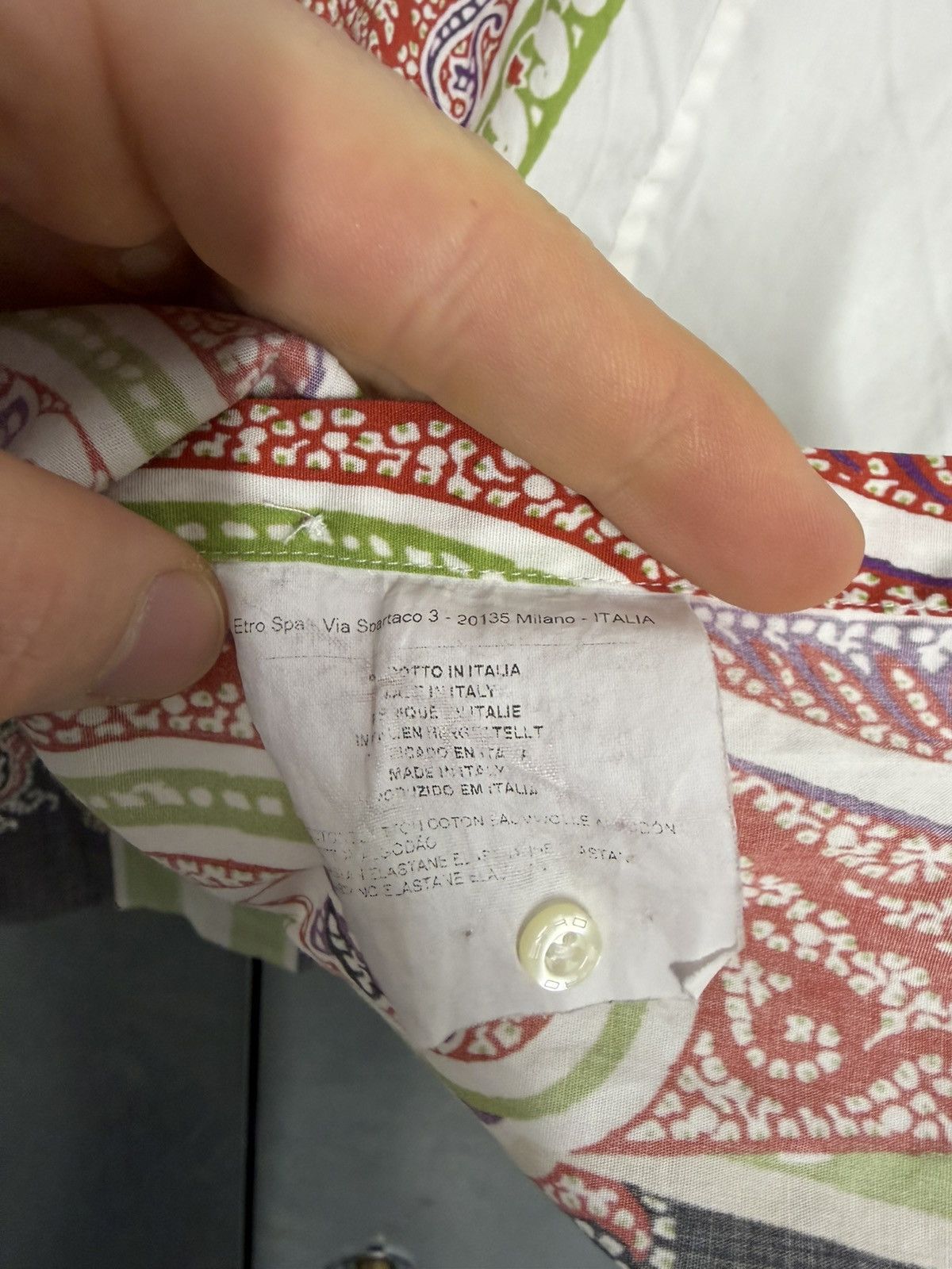 Etro Etro Overprinted Cotton Shirt Buttons Up Size US M / EU 48-50 / 2 - 7 Thumbnail