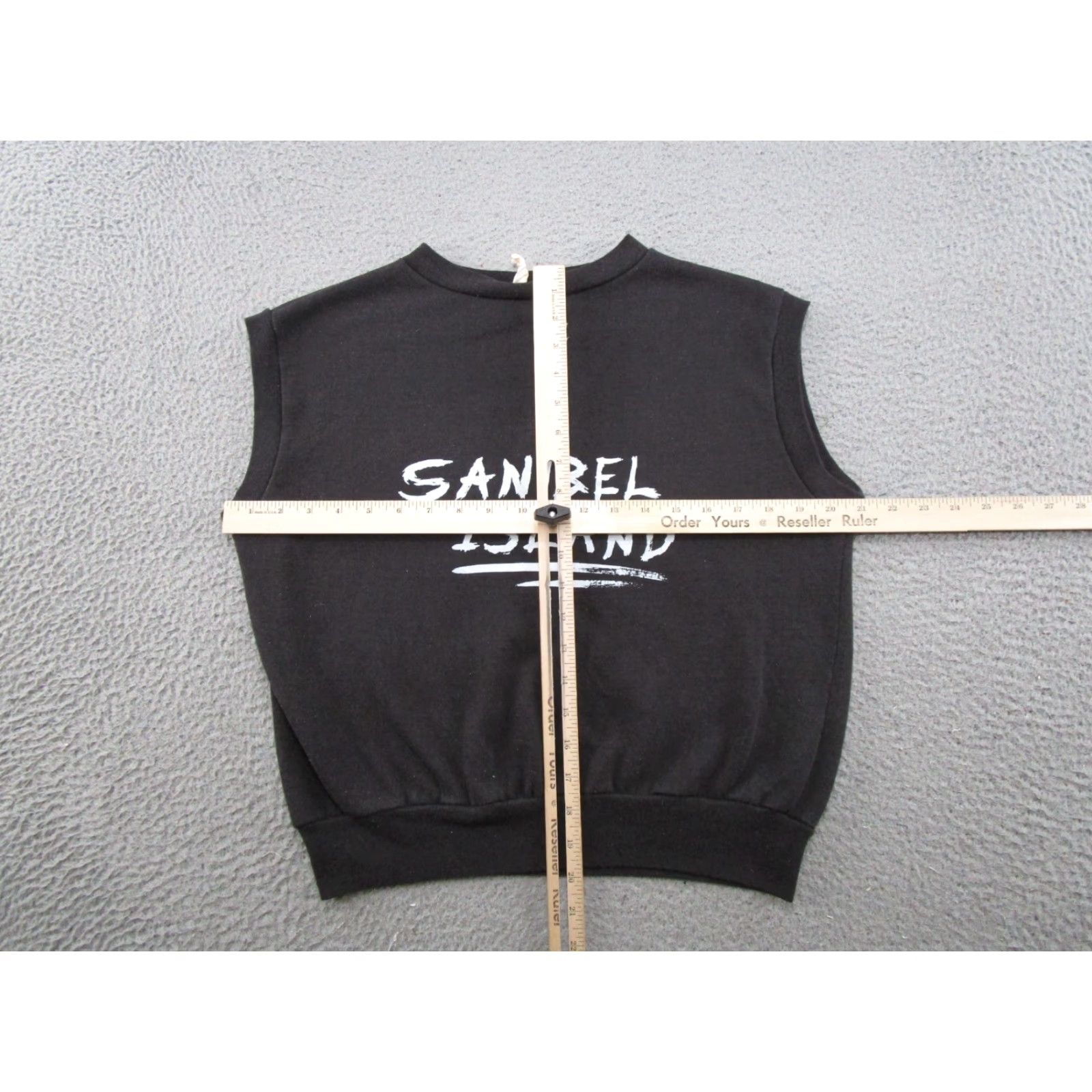 Vintage VINTAGE Sanibel Island Sleeveless Sweatshirt Vest Adult XL Black Sun Triangle Beach Sportswear/Beach 70s Baumw? Size US XL / EU 56 / 4 - 5 Thumbnail