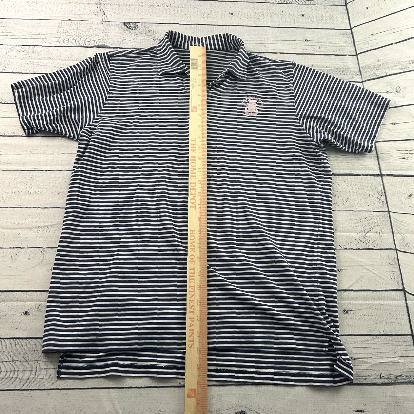 Vintage B. Draddy Shirt Short Sleeve Golf Polo Striped U.S. Mid Amateur Men Small Blue Size US S / EU 44-46 / 1 - 4 Thumbnail