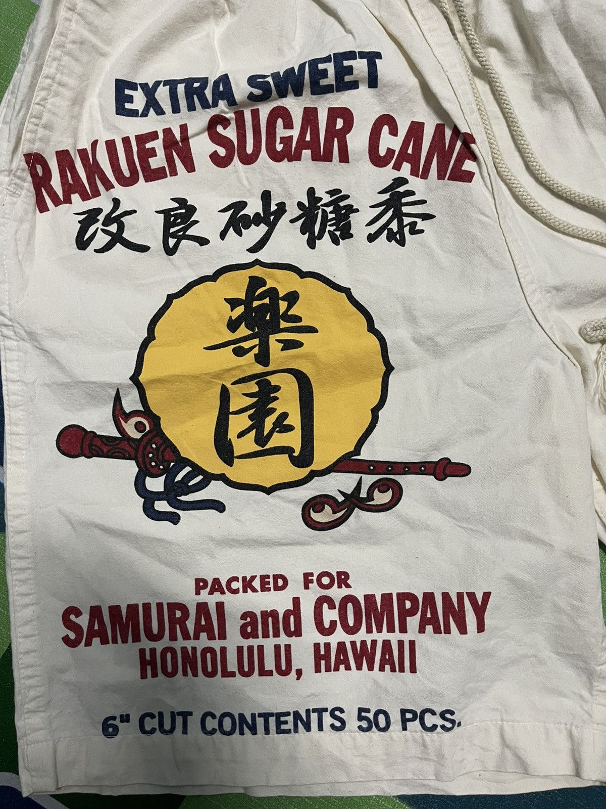 Japanese Brand Sun Surf Rakuen Sugar Cane Samurai & Co Hawaii Japan Short Size US 36 / EU 52 - 4 Thumbnail