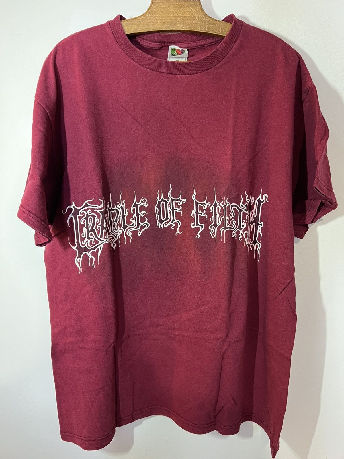 Band Tees Cradle of filth vintage Midian 00s burgundy shirt Size US XL / EU 56 / 4 - 1 Thumbnail