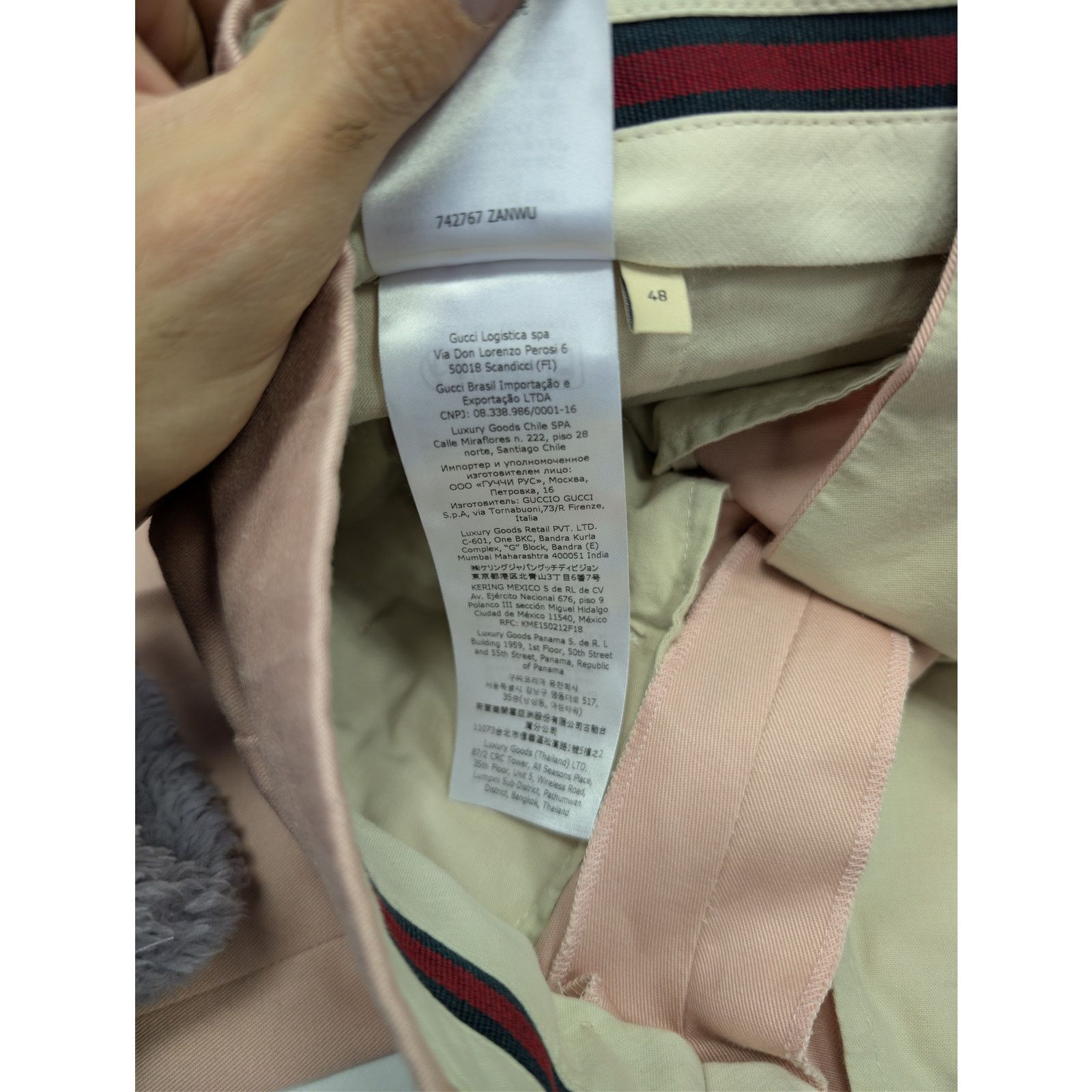 Gucci o1rshd1 Military Cotton Drill Treated Loose Pant in Pink Size US 32 / EU 48 - 18 Thumbnail