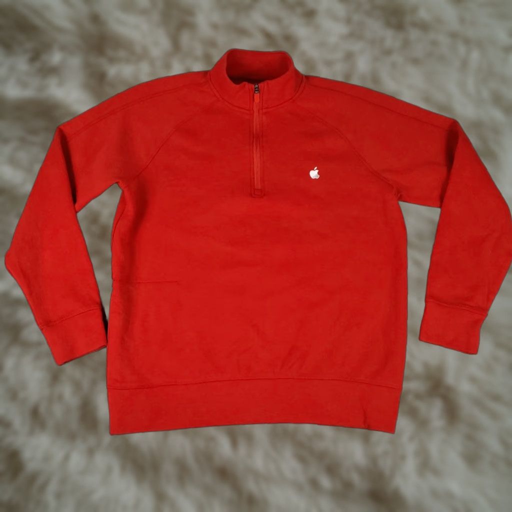 Apple Apple Mens Size Medium Red 1/4 Zip Pullover Sweater Shirt Size US M / EU 48-50 / 2 - 1 Thumbnail