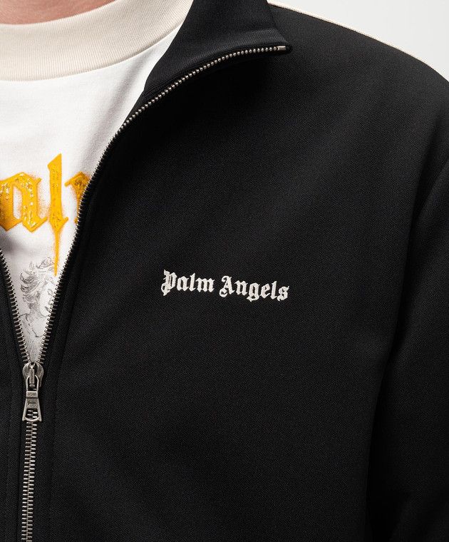 Palm Angels o1s22i1n1224 Contrast Band Track Jacket in Black Size US XL / EU 56 / 4 - 5 Thumbnail