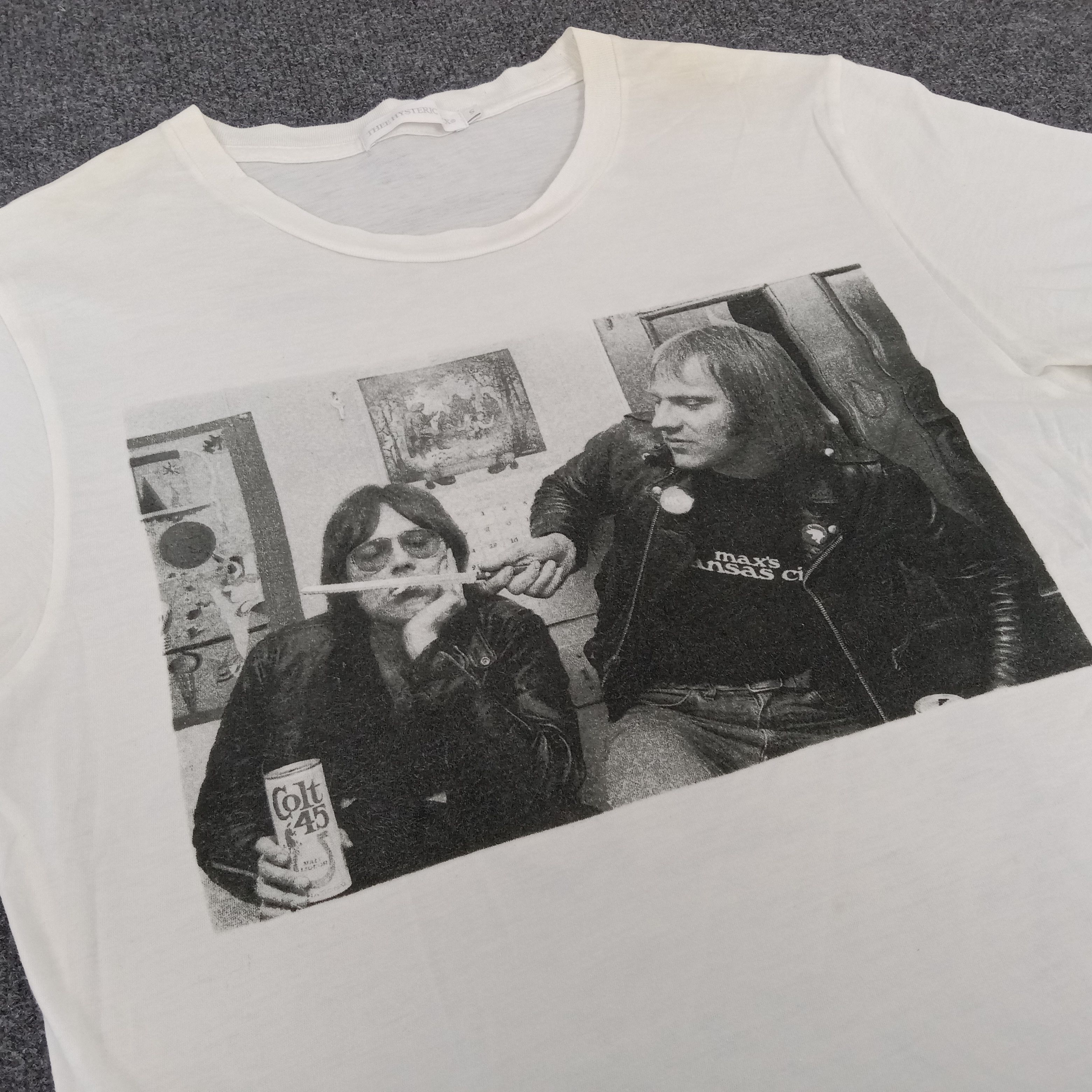 Hysteric Glamour × Japanese Brand × Vintage Hysteric Glamour Colt 45 Malt Liquor Band Tshirt Size US S / EU 44-46 / 1 - 2 Thumbnail