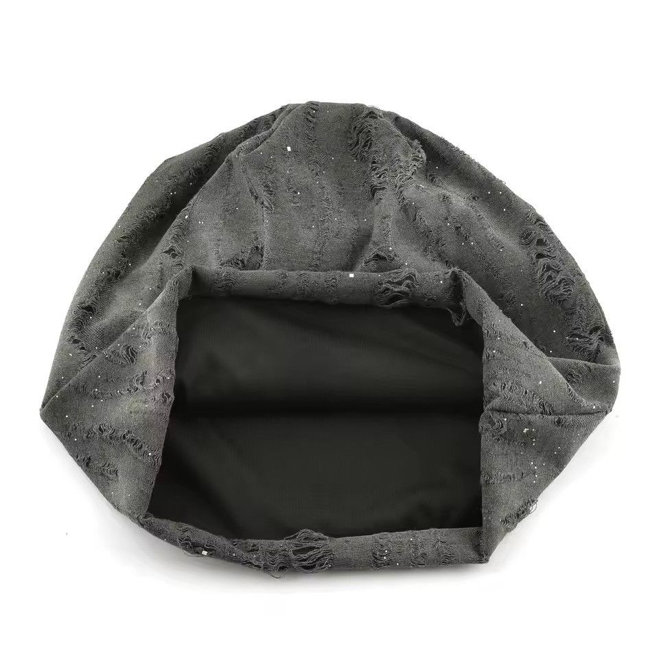 Vintage Streetwear Retro Style Holes Distressed Y2k Hat Size ONE SIZE - 4 Thumbnail