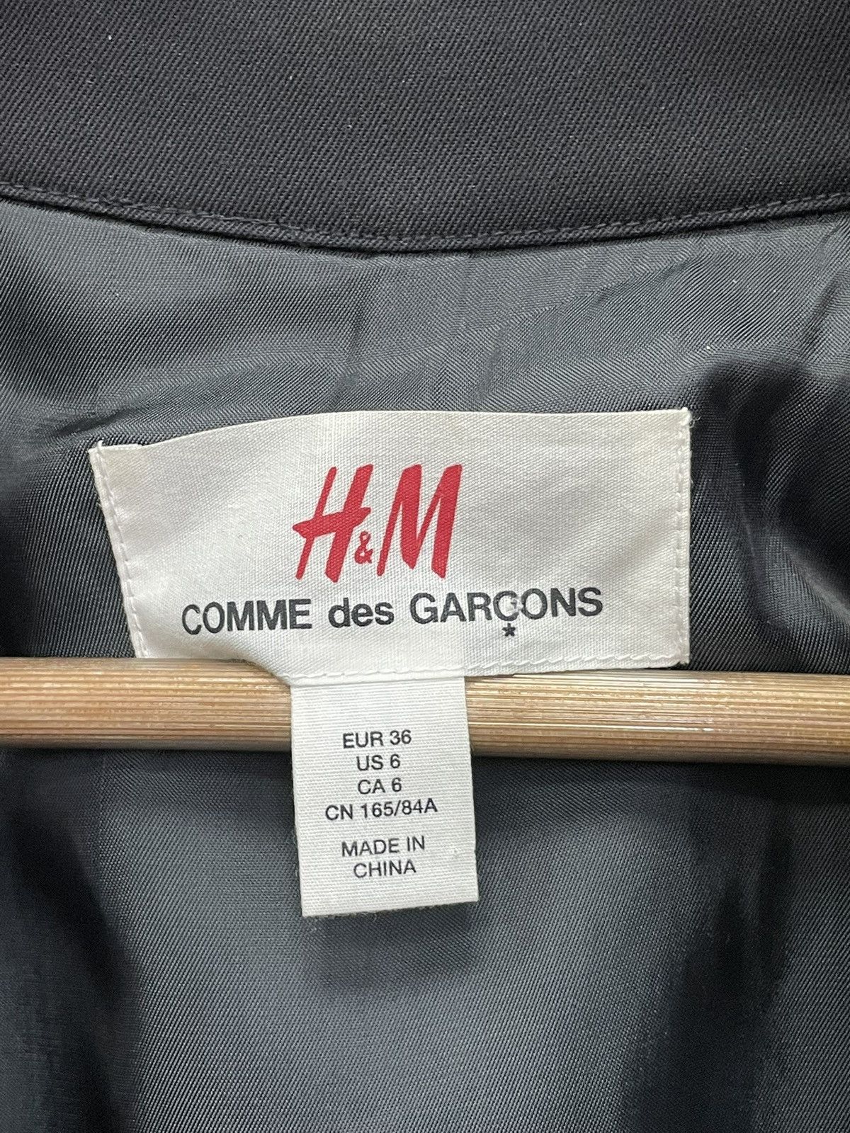 H&M H&M x Comme des Garçons japan coat jacket double breasted Size S / US 4 / IT 40 - 6 Thumbnail