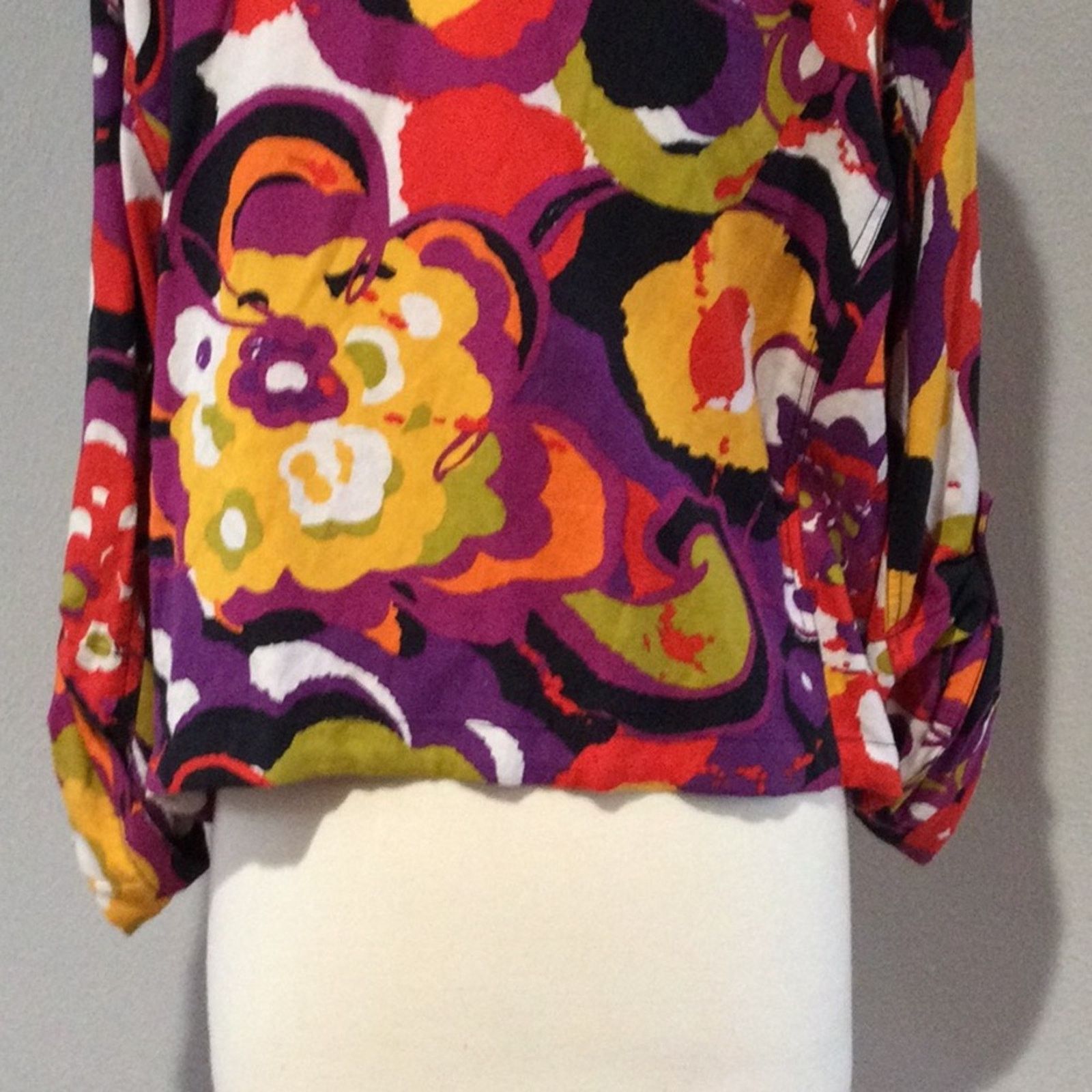 Other Ruby Rd Multicolor Button Front Pockets Linen Blend Shirt 18 Size XXL / US 16-18 / IT 52-54 - 10 Thumbnail