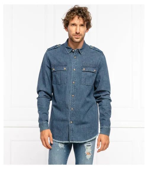 Balmain o1y0426 Denim Shirt in Blue Size US S / EU 44-46 / 1 - 3 Thumbnail