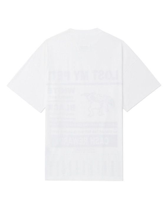 Maison Margiela oc11z0825 Graphic-Print Oversized T-Shirt in White Size XS / US 0-2 / IT 36-38 - 6 Thumbnail