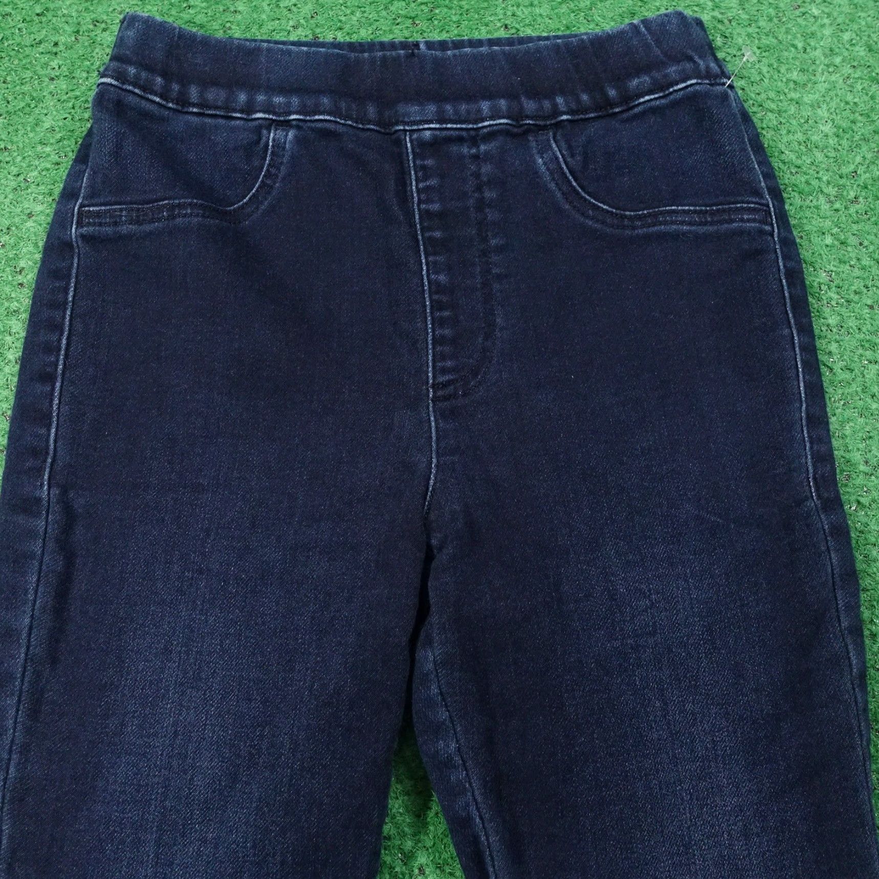 Express Express Jeans Womens Small Short Blue Skinny High Rise Stretch Denim Jegging Size 28" / US 6 / IT 42 - 2 Thumbnail