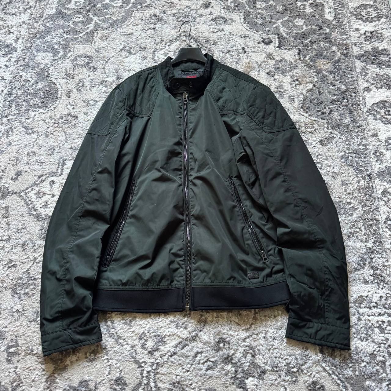 Diesel Diesel Nylon Utility Biker Moto Teflon Bomber Jacket Size US XL / EU 56 / 4 - 3 Thumbnail