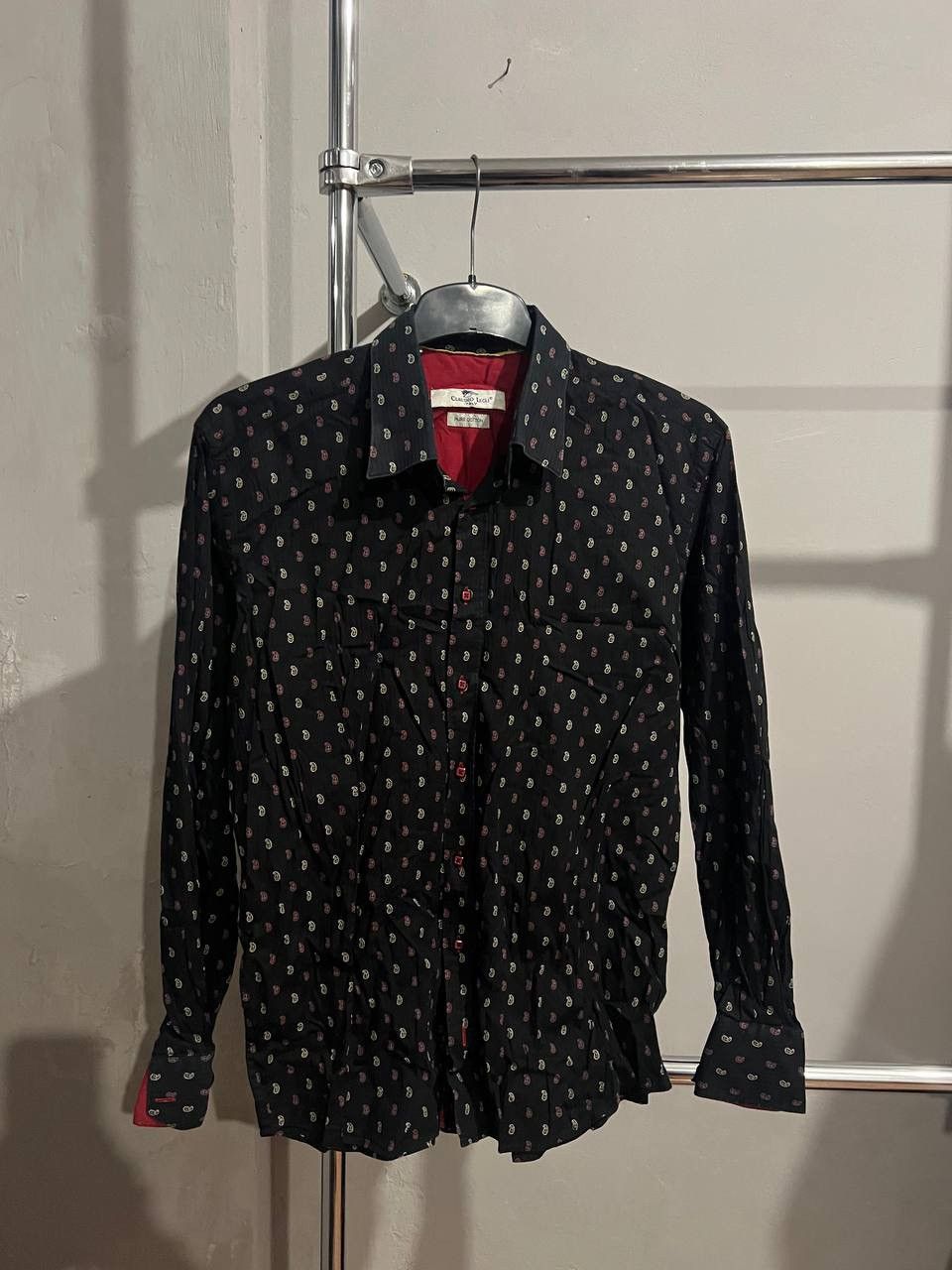 Other CLAUDIO LUGLI ITALY CLASSIC BLACK PURE COTTON MENS SHIRT XL Size US XL / EU 56 / 4 - 4 Thumbnail
