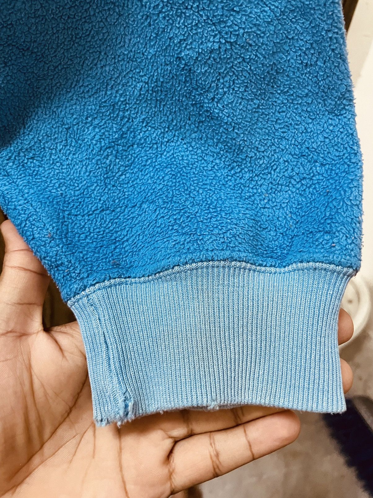 Gap × Vintage Gap light blue fleece hoodie big logo vintage Size US S / EU 44-46 / 1 - 2 Thumbnail