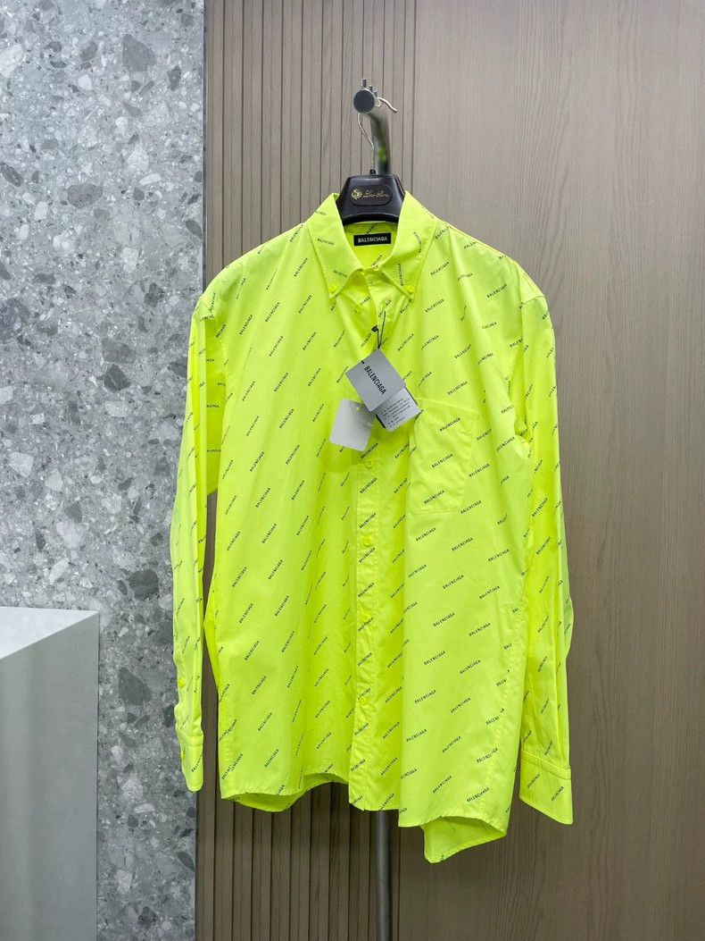 Balenciaga Balenciaga size 38 Loose fit Logo slogan shirt Size S / US 4 / IT 40 - 1 Thumbnail