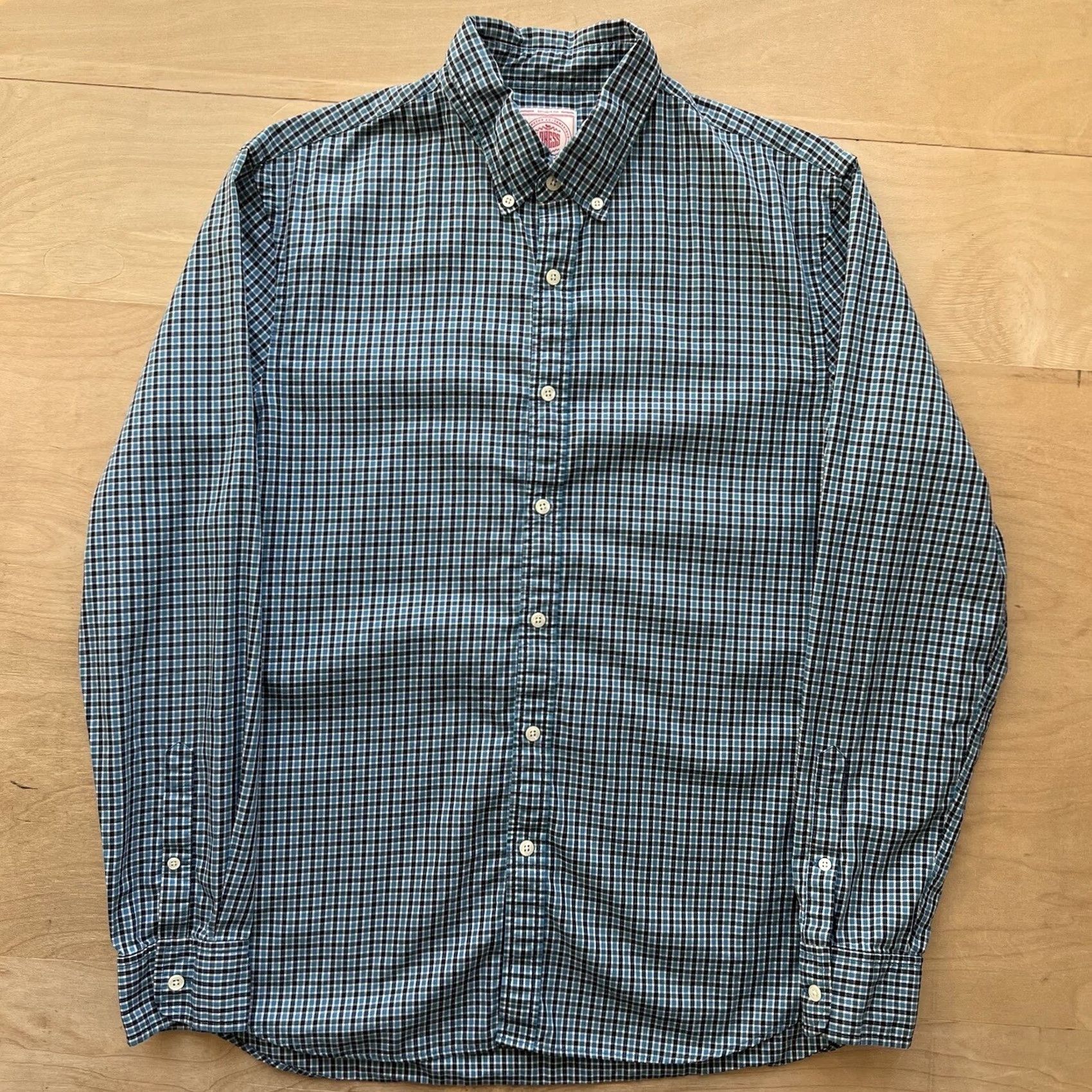 Vintage J Press Shirt Large Blue Collared Button Up Long Sleeve Chicago Illinois Size US L / EU 52-54 / 3 - 2 Thumbnail