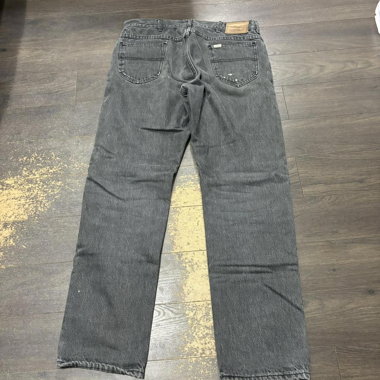 Designer Vintage Light Washed Black L.L. Bean Lined Jeans 36x34 Size US 32 / EU 48 - 6 Thumbnail