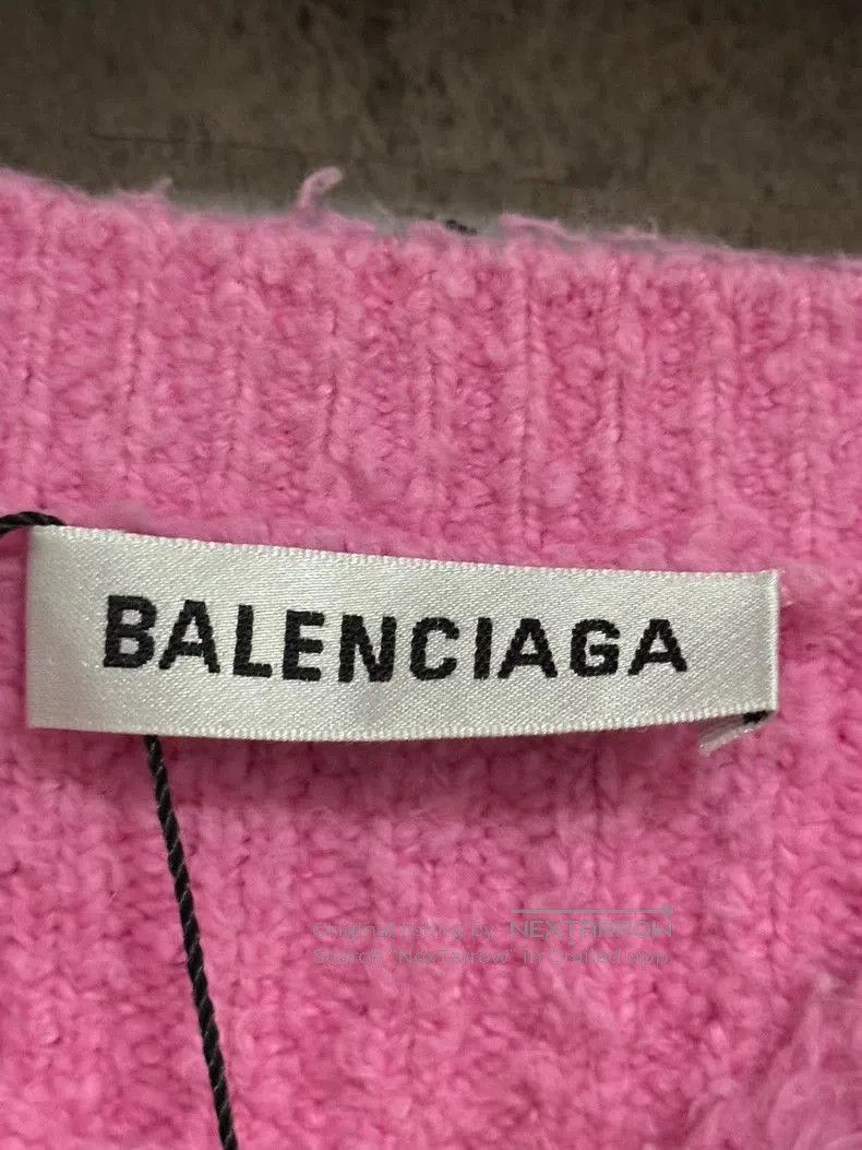 Balenciaga Balenciaga Embroidered Logo Pink Sweater. Size US S / EU 44-46 / 1 - 3 Thumbnail