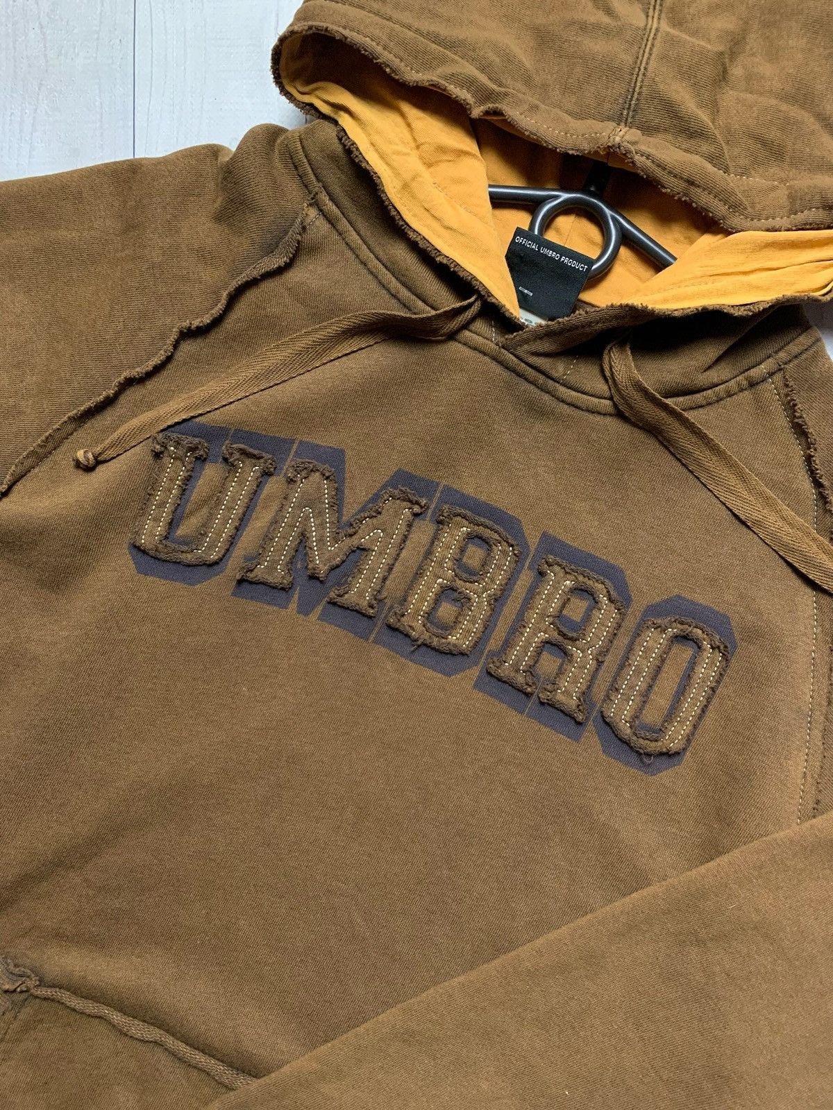 Umbro Vintage Umbro hoodie avant-garde brown rare Y2K Size US L / EU 52-54 / 3 - 4 Thumbnail