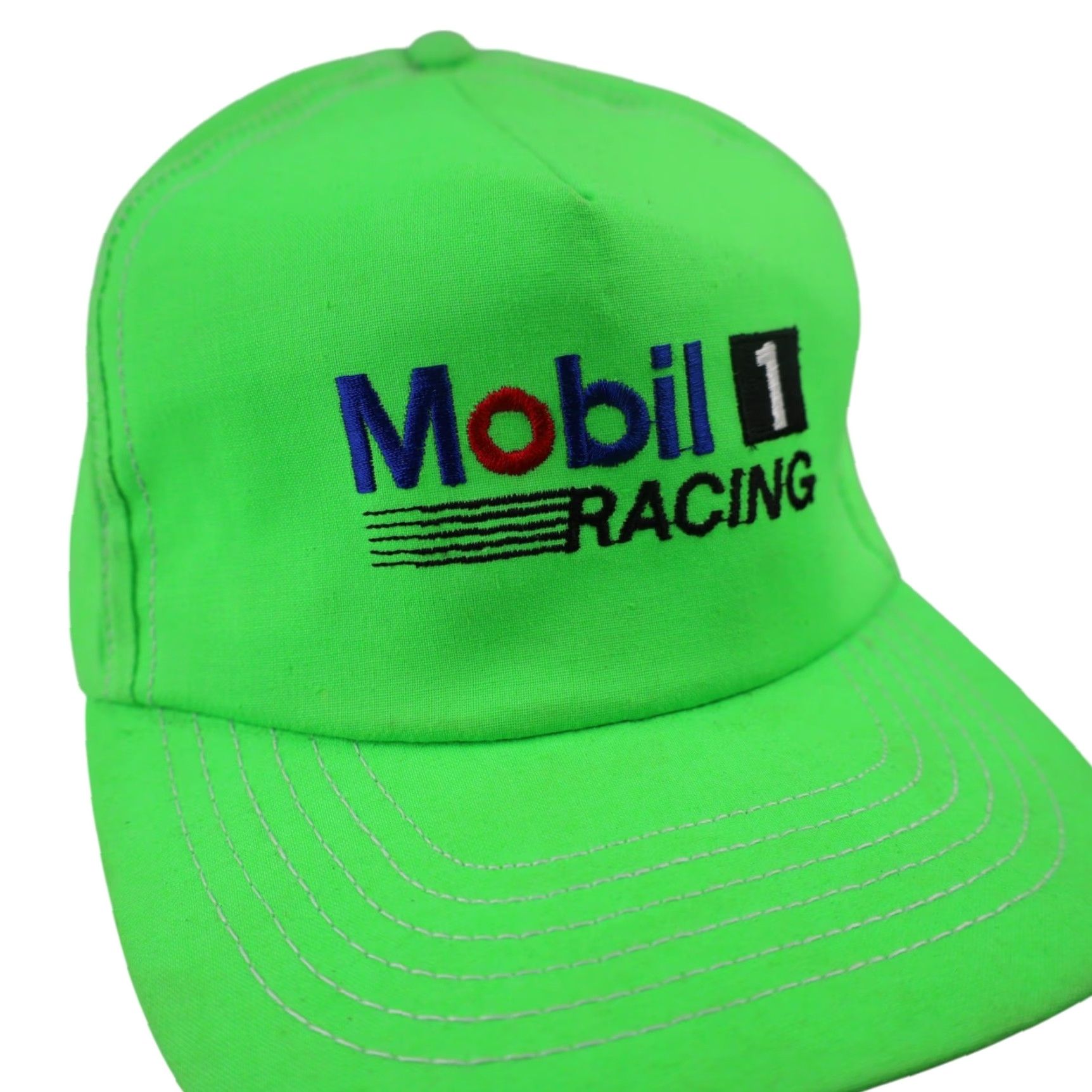 Vintage VINTAGE Mobile 1 Racing Spellout Snapback Hat Green OS Men Snapback Hat Green VINTAGE Mobile 1 Racing Spellout Snapback Hat Green Men OS Size ONE SIZE - 3 Thumbnail