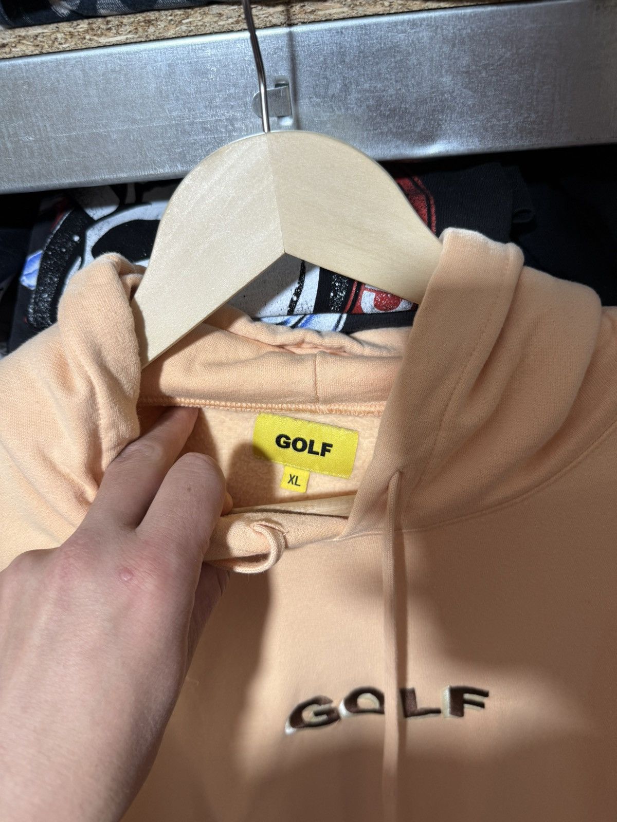 Golf Wang GOLF WANG CONTRAST STITCH LOGO HOODIE - MUSTARD Y2K HYPE Size US XL / EU 56 / 4 - 5 Thumbnail