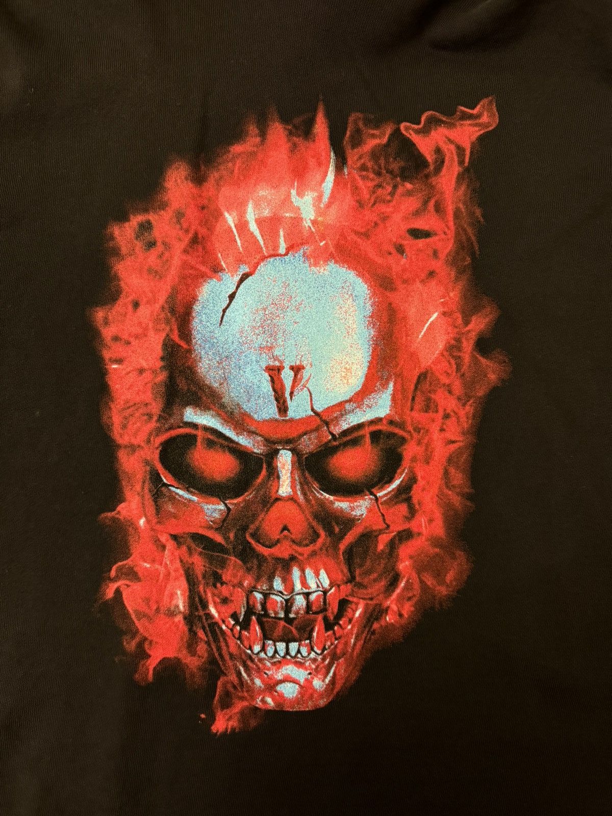 Vlone Vlone Skully Red Flame Hoodie Size US M / EU 48-50 / 2 - 3 Thumbnail