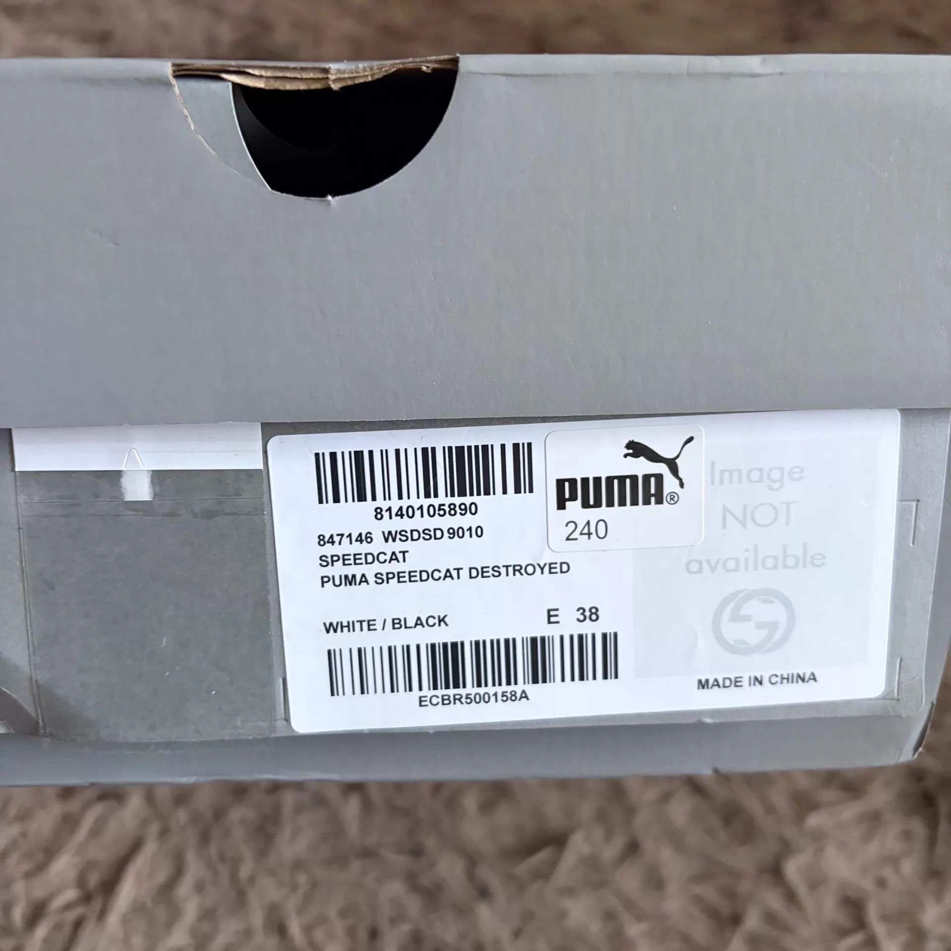 Puma PUMA x Balenciaga Speedcat White Distressed 38 new Size US 7.5 / IT 37.5 - 3 Thumbnail